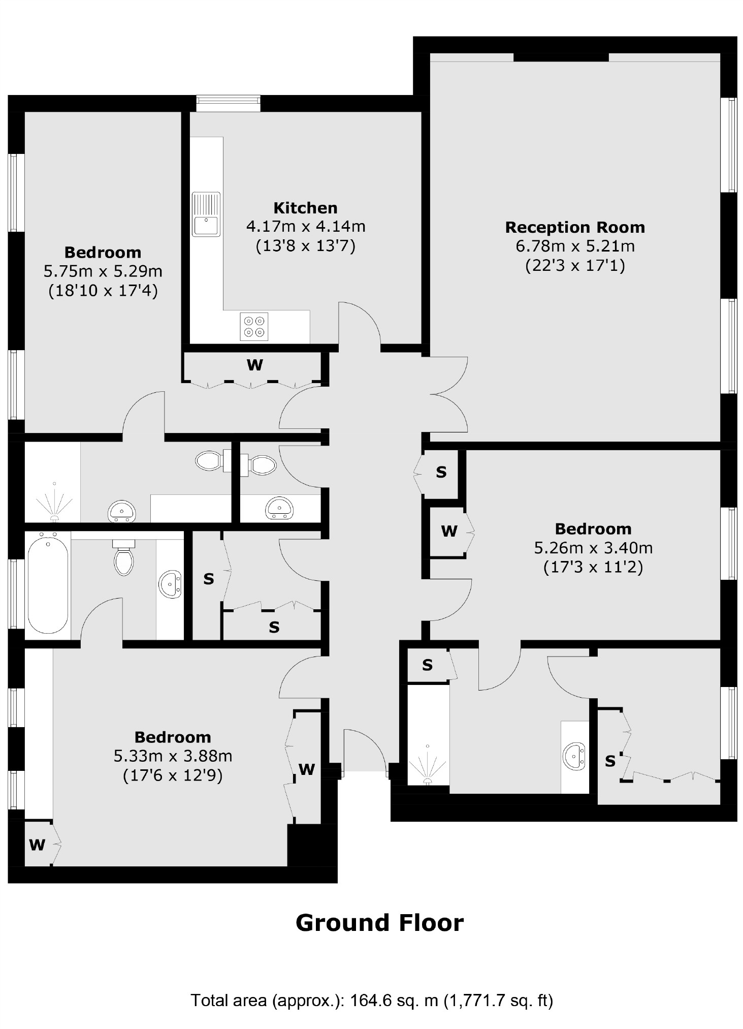 5, 10, Hyde Park Square, London floorplan