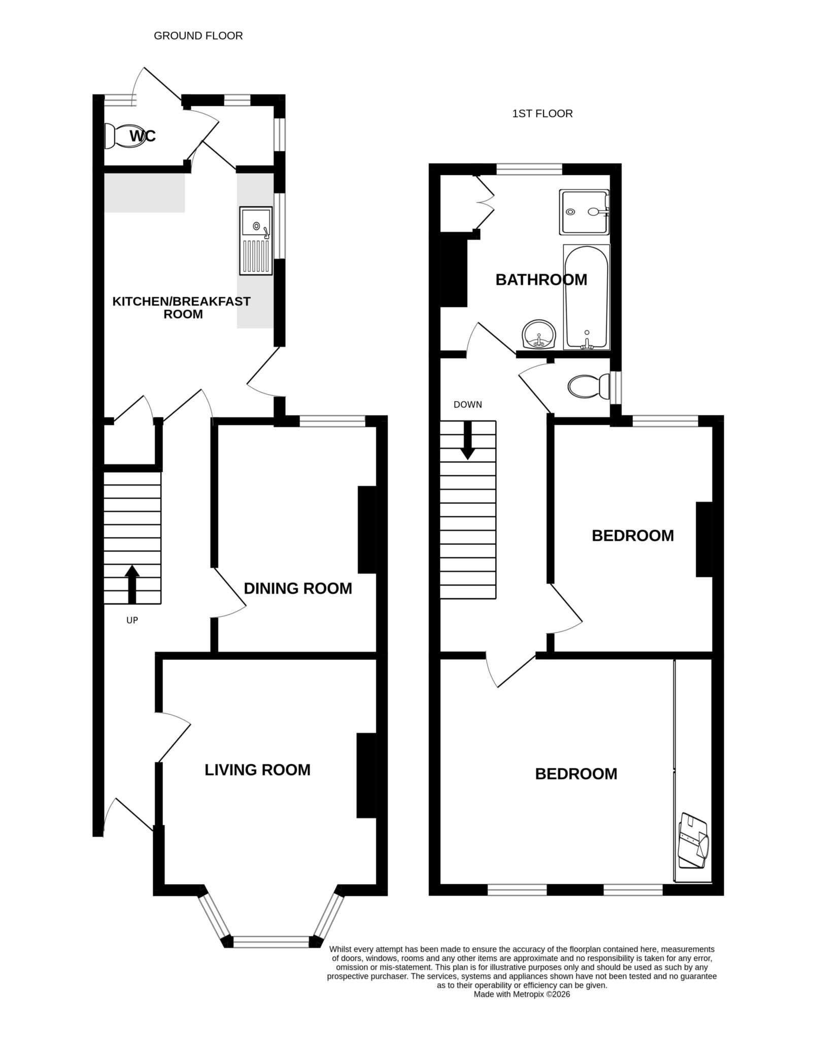 85, Bourne Street, Eastbourne floorplan