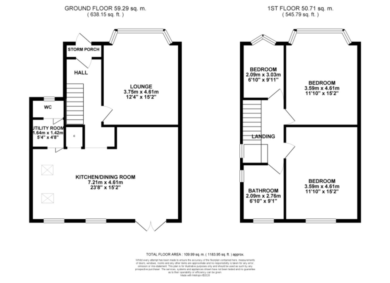 63, Moor Drive, Liverpool floorplan