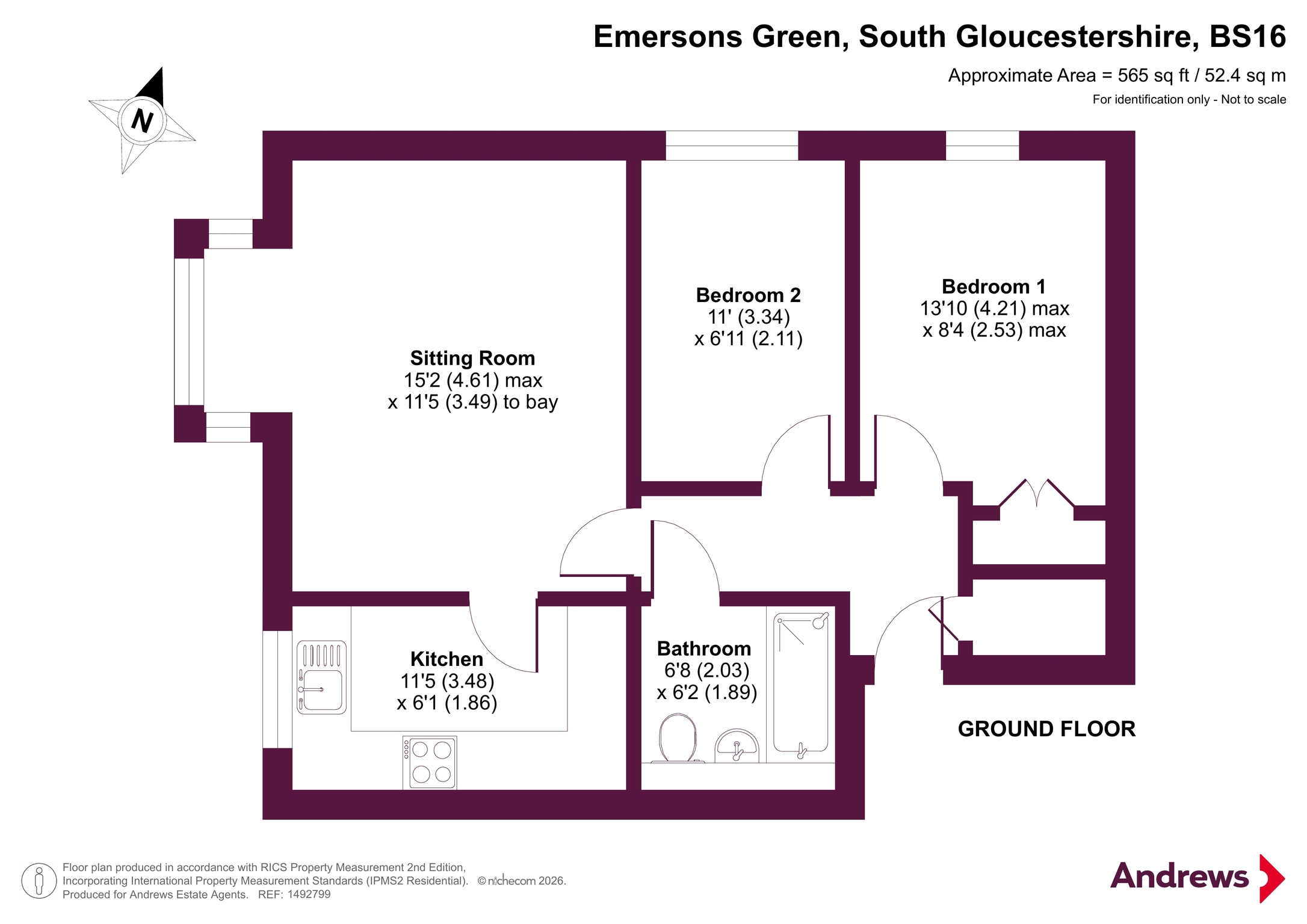 18, Arthurs Close, South Gloucestershire floorplan