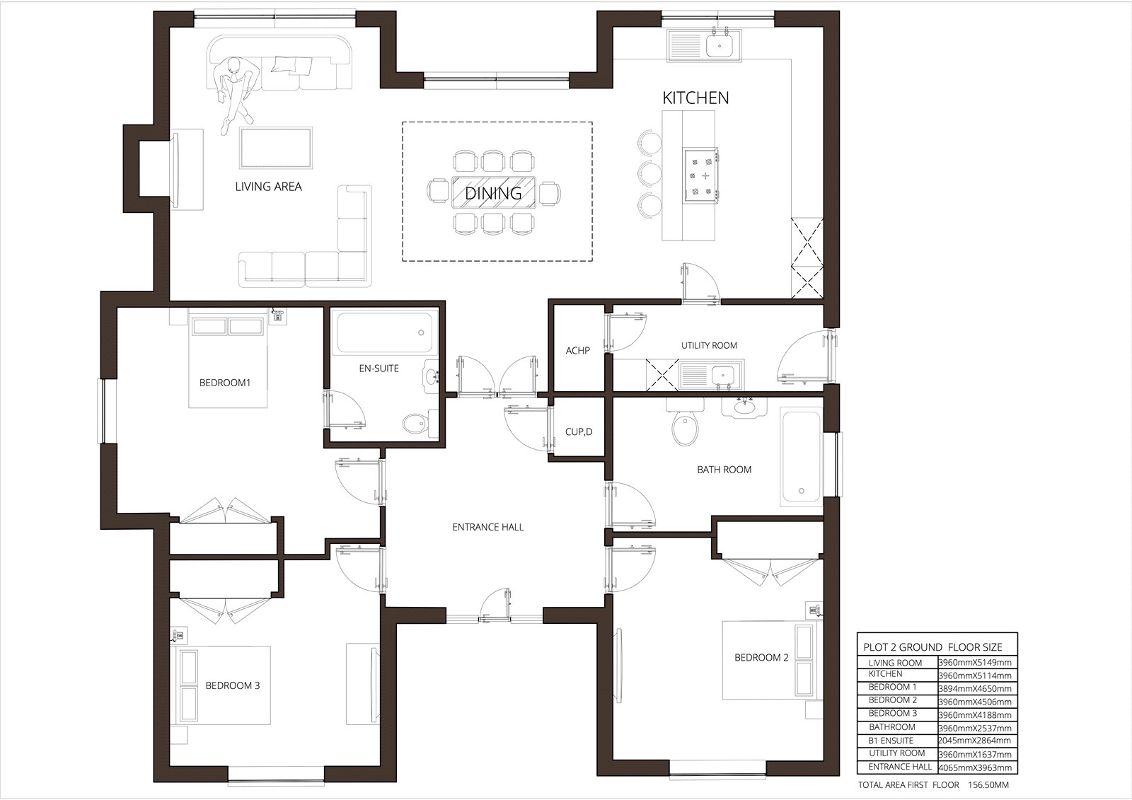Plot 2,, Kingfishers, The Nest, Abberton floorplan