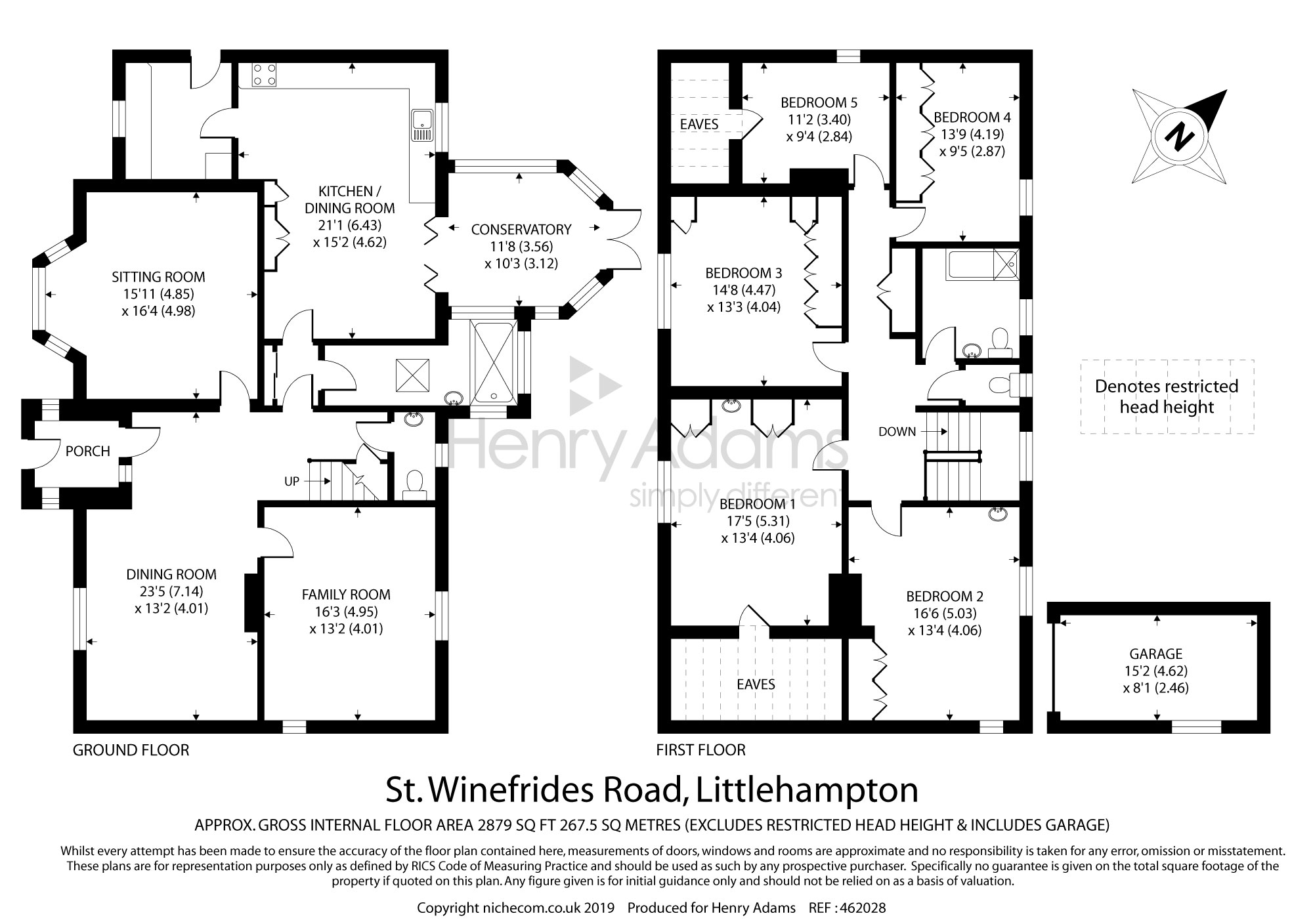 5 Bedrooms Detached house for sale in St Winefrides Road, Littlehampton BN17