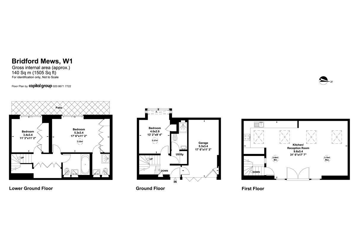 3 Bedrooms  to rent in Bridford Mews, London W1W