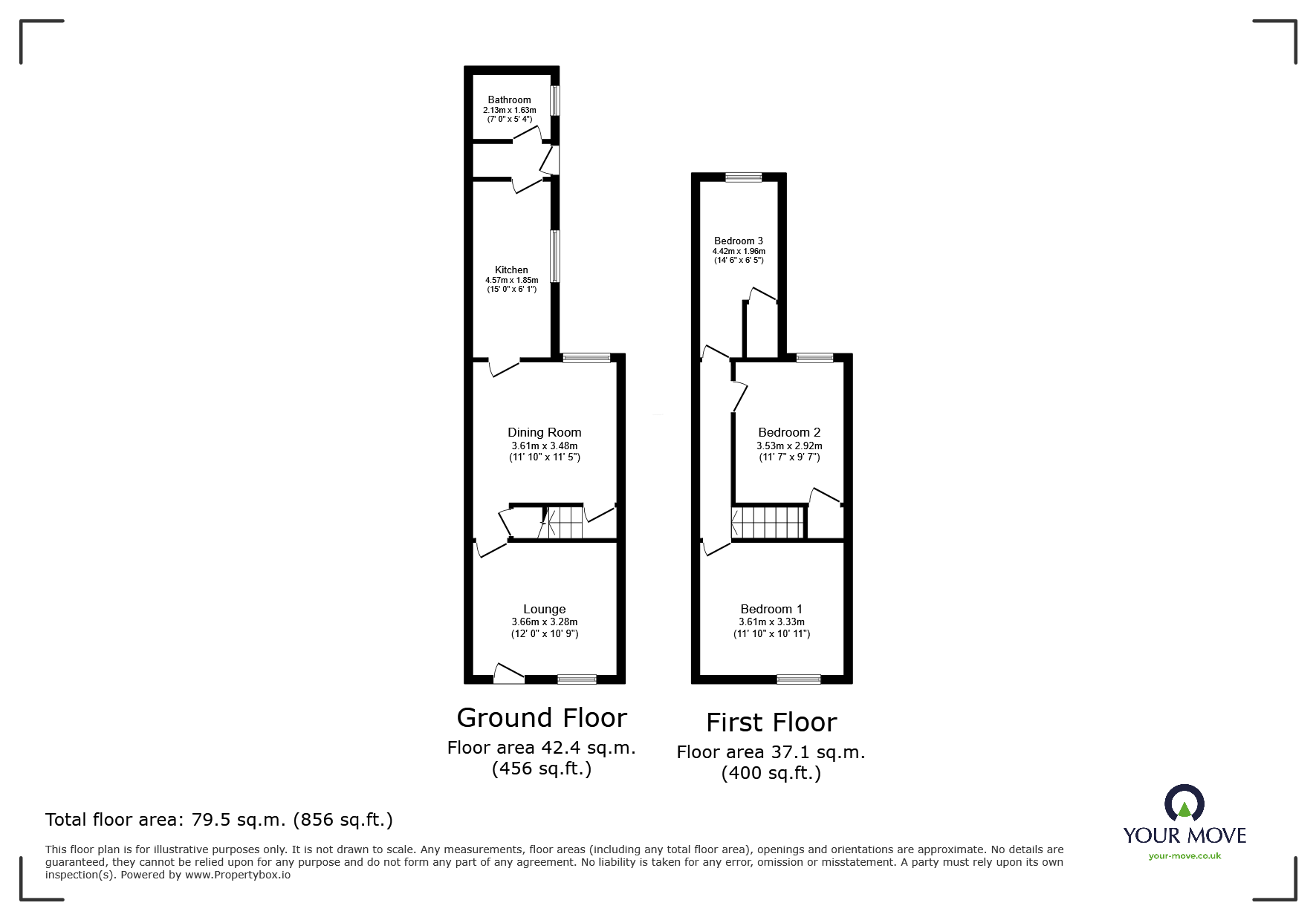 Collinson Road, Goldenhill, Staffordshire floorplan