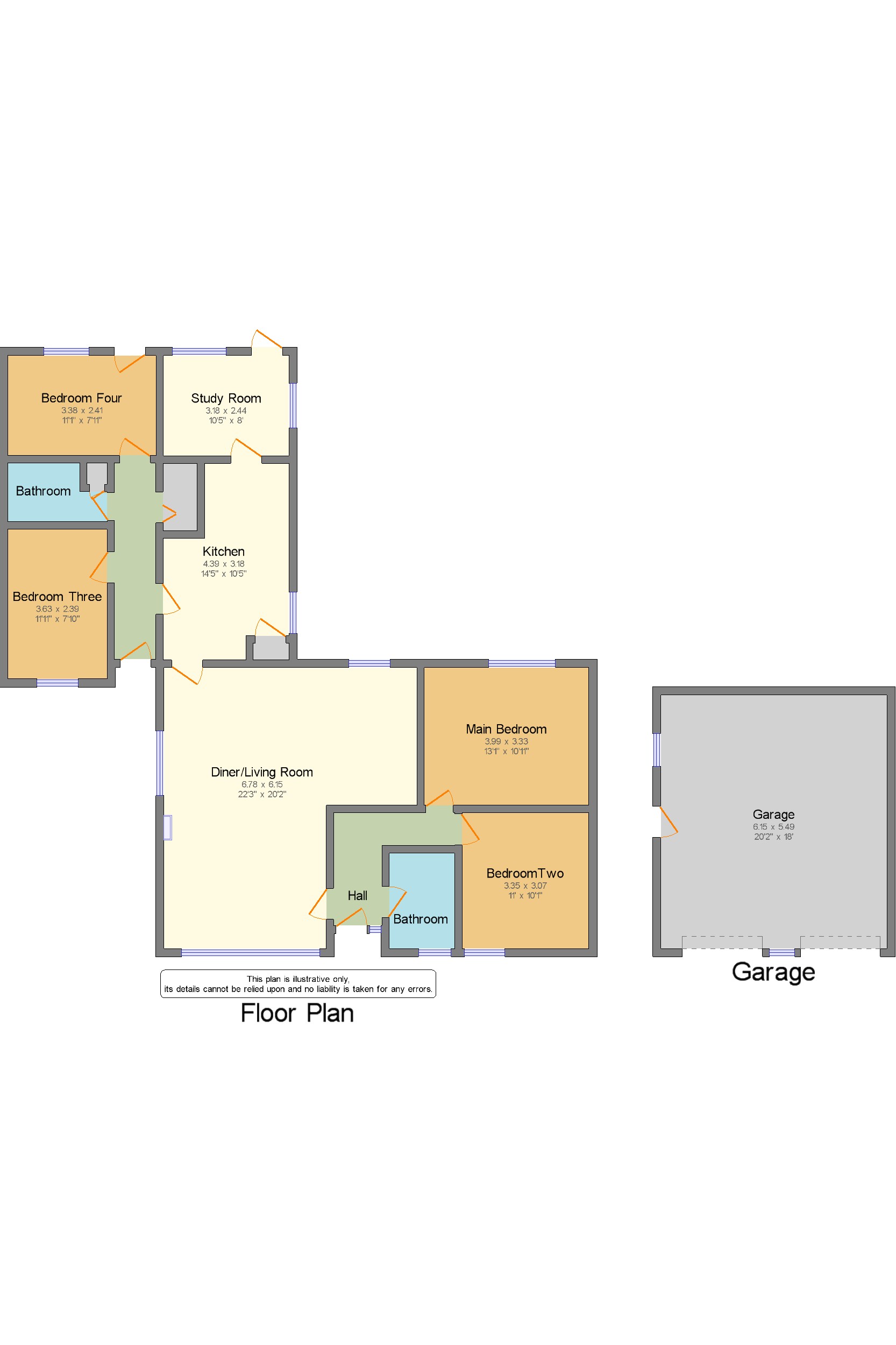 Great Hockham, Thetford, Norfolk IP24, 4 bedroom bungalow for sale