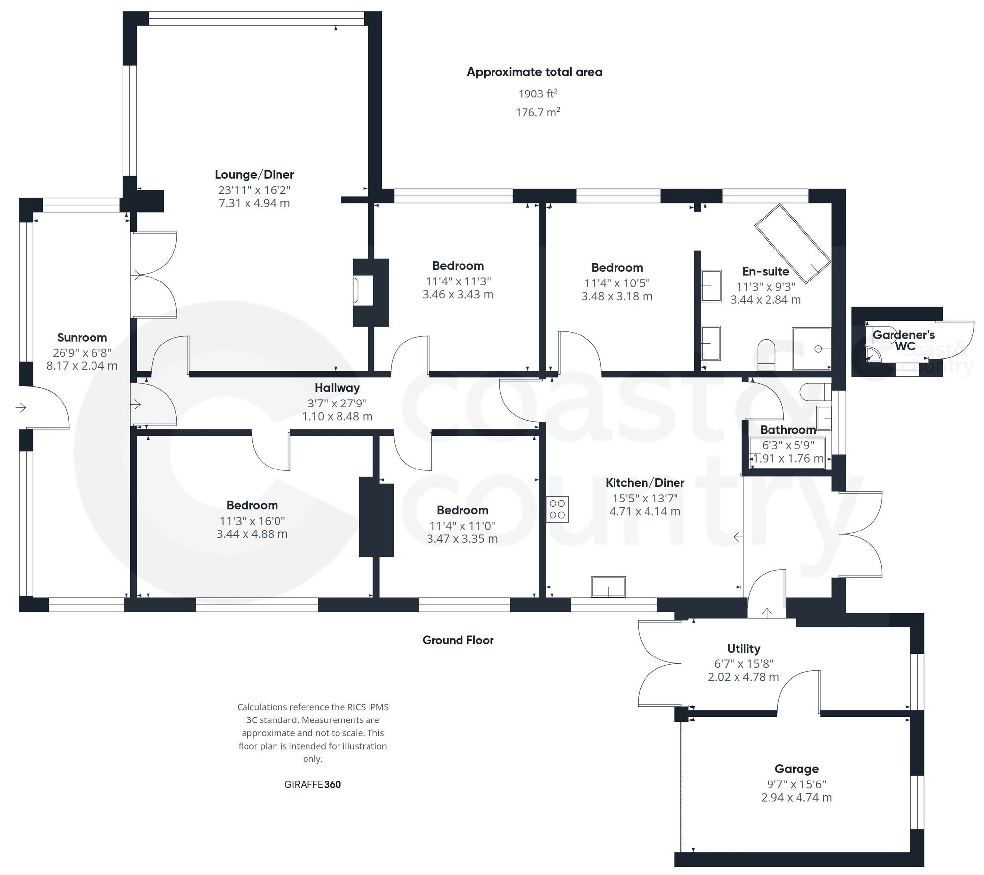 Santa Rosa, Newton Abbot floorplan