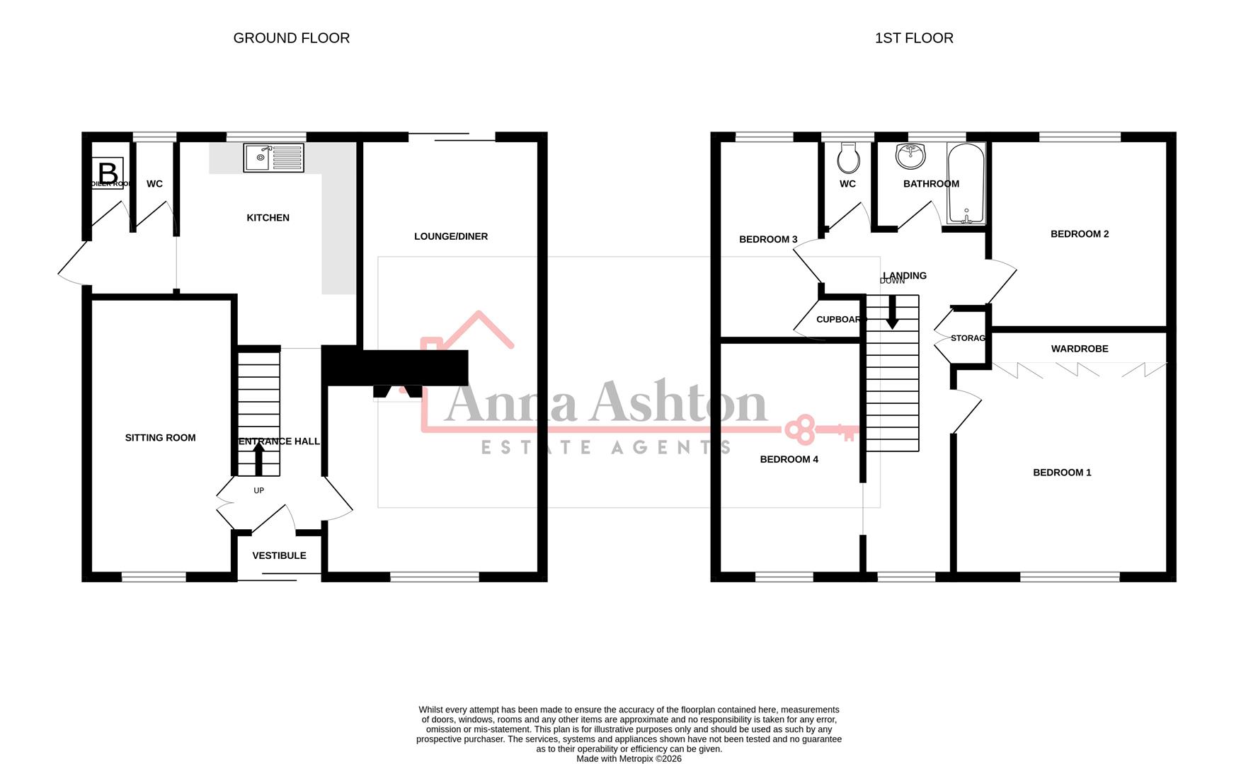 1, Lon Ger Y Coed, Ammanford floorplan