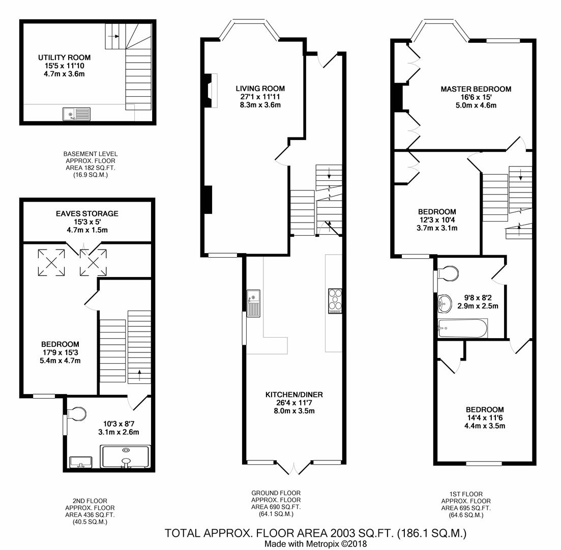 4 Bedrooms Terraced house for sale in Crown Road, St Margarets, Twickenham TW1