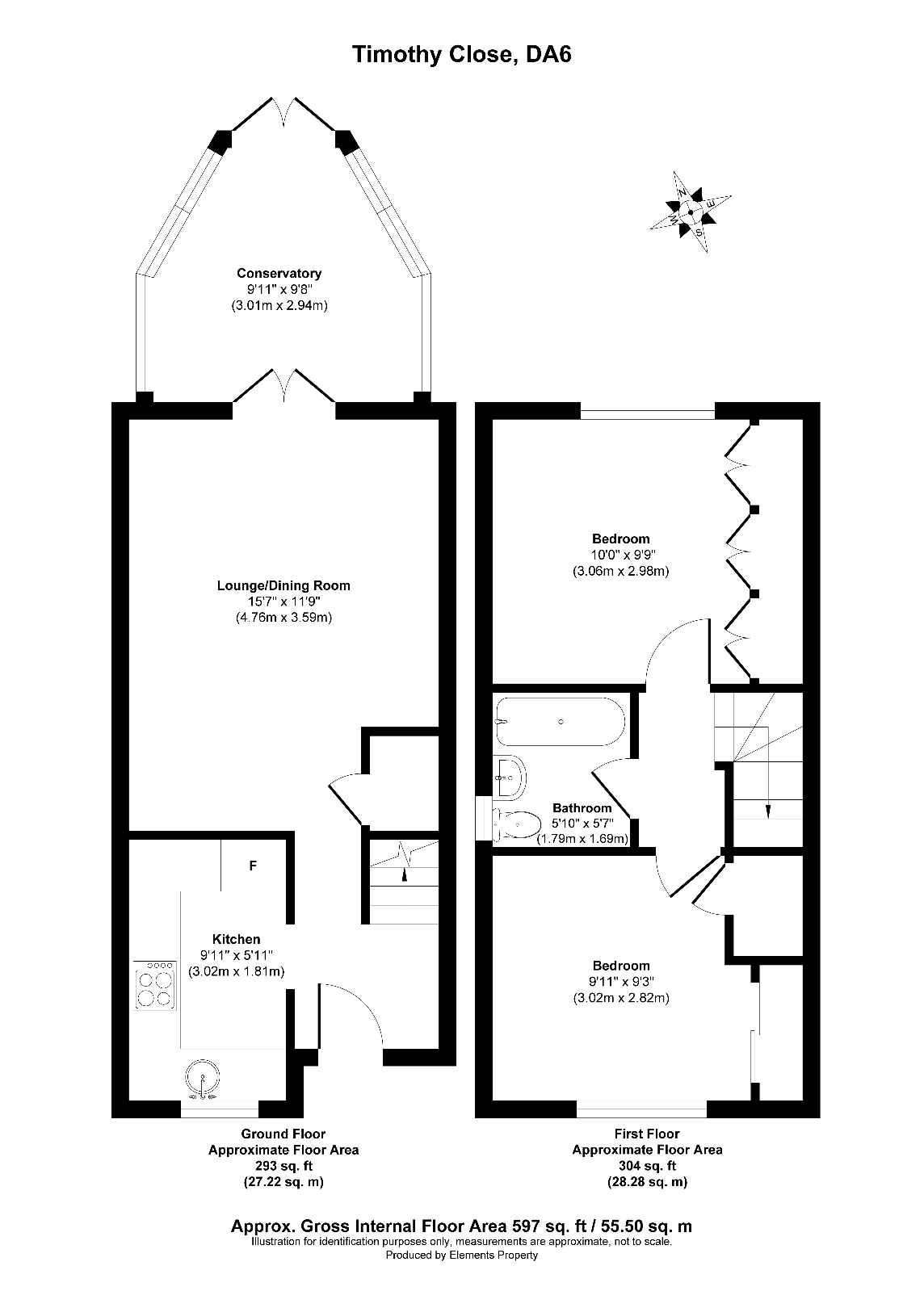 Timothy Close, Bexleyheath DA6, 2 bedroom terraced house for sale