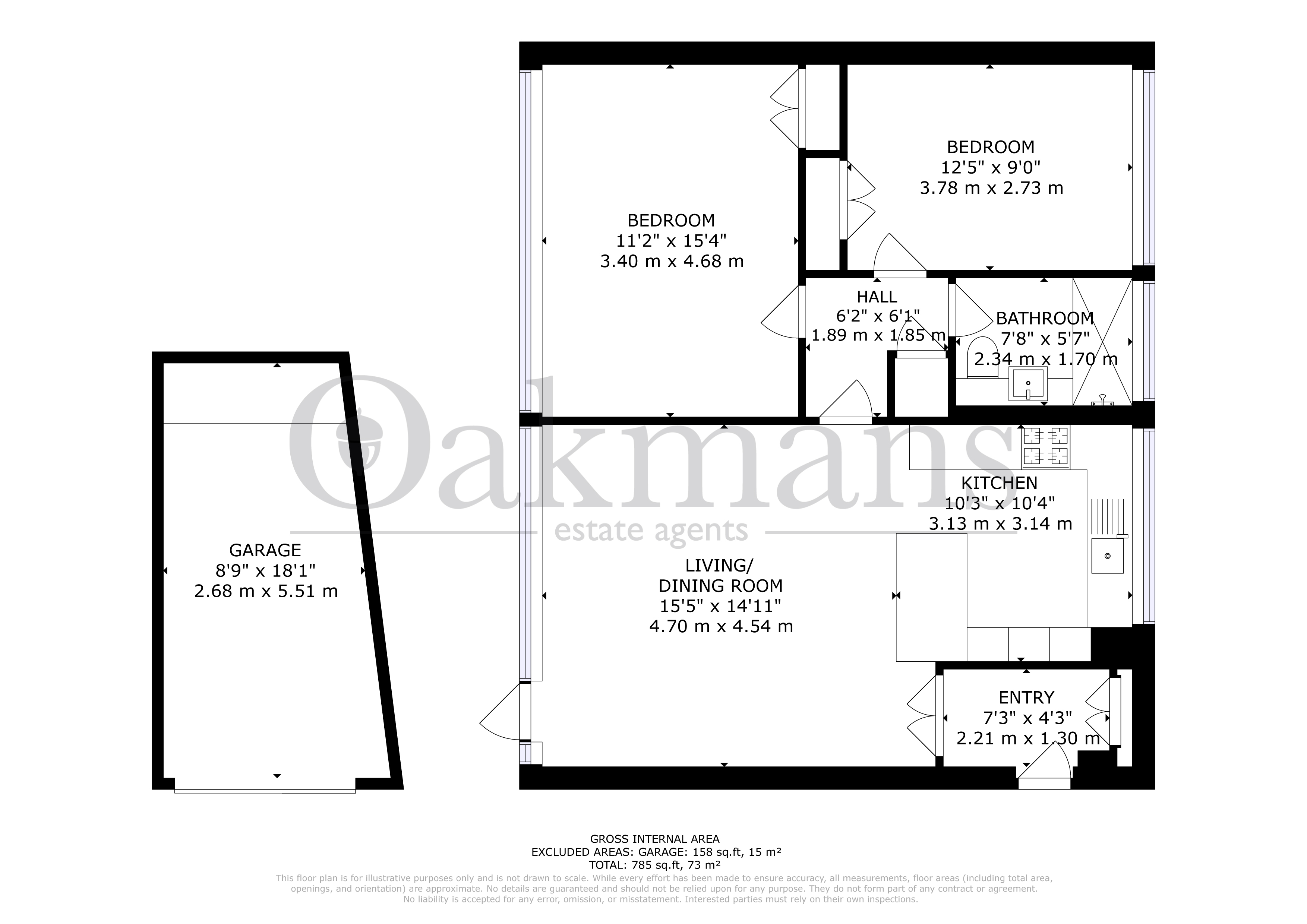 FLAT 14, HIGH POINT, BIRMINGHAM floorplan