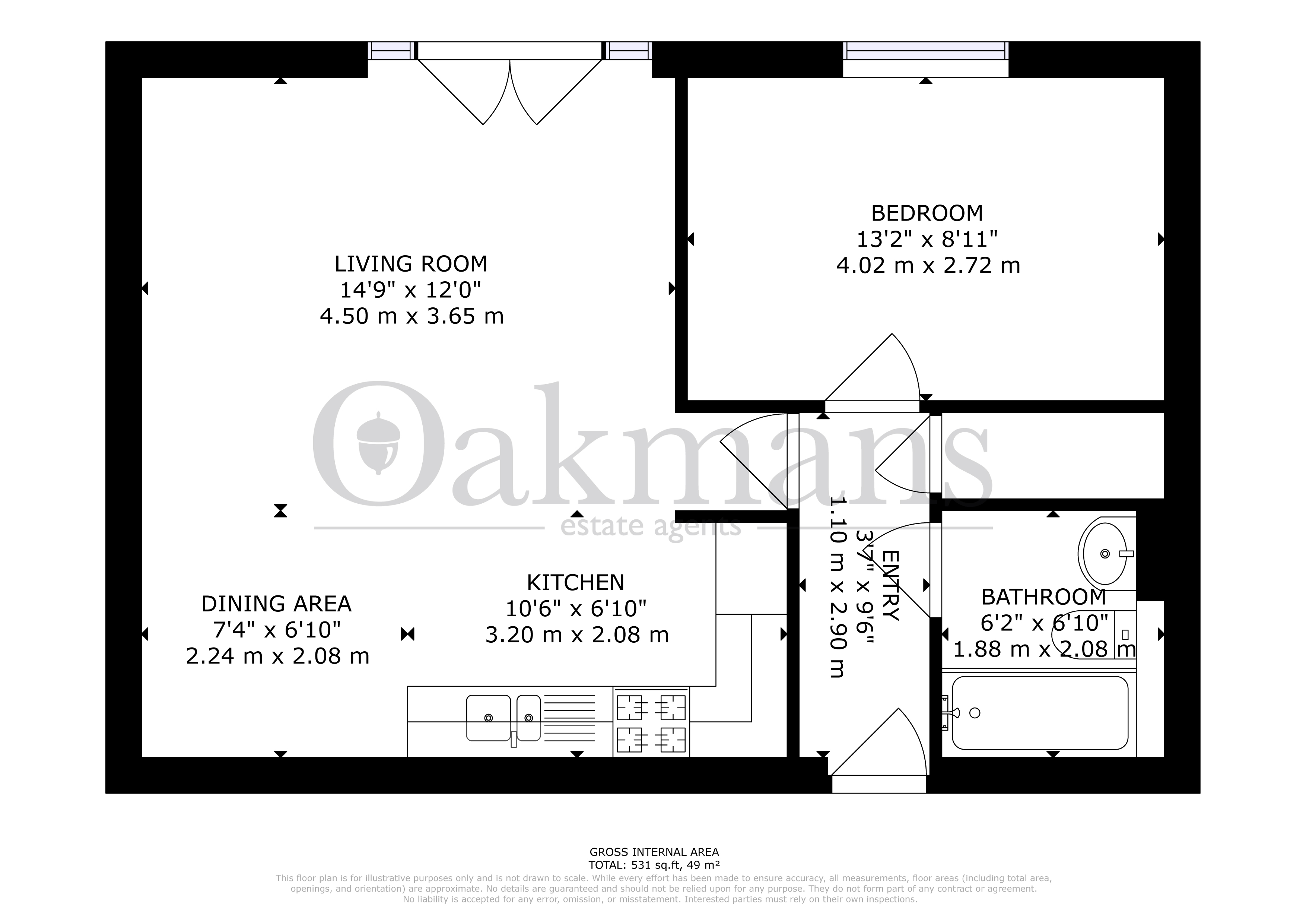 FLAT 39, BIRMINGHAM floorplan