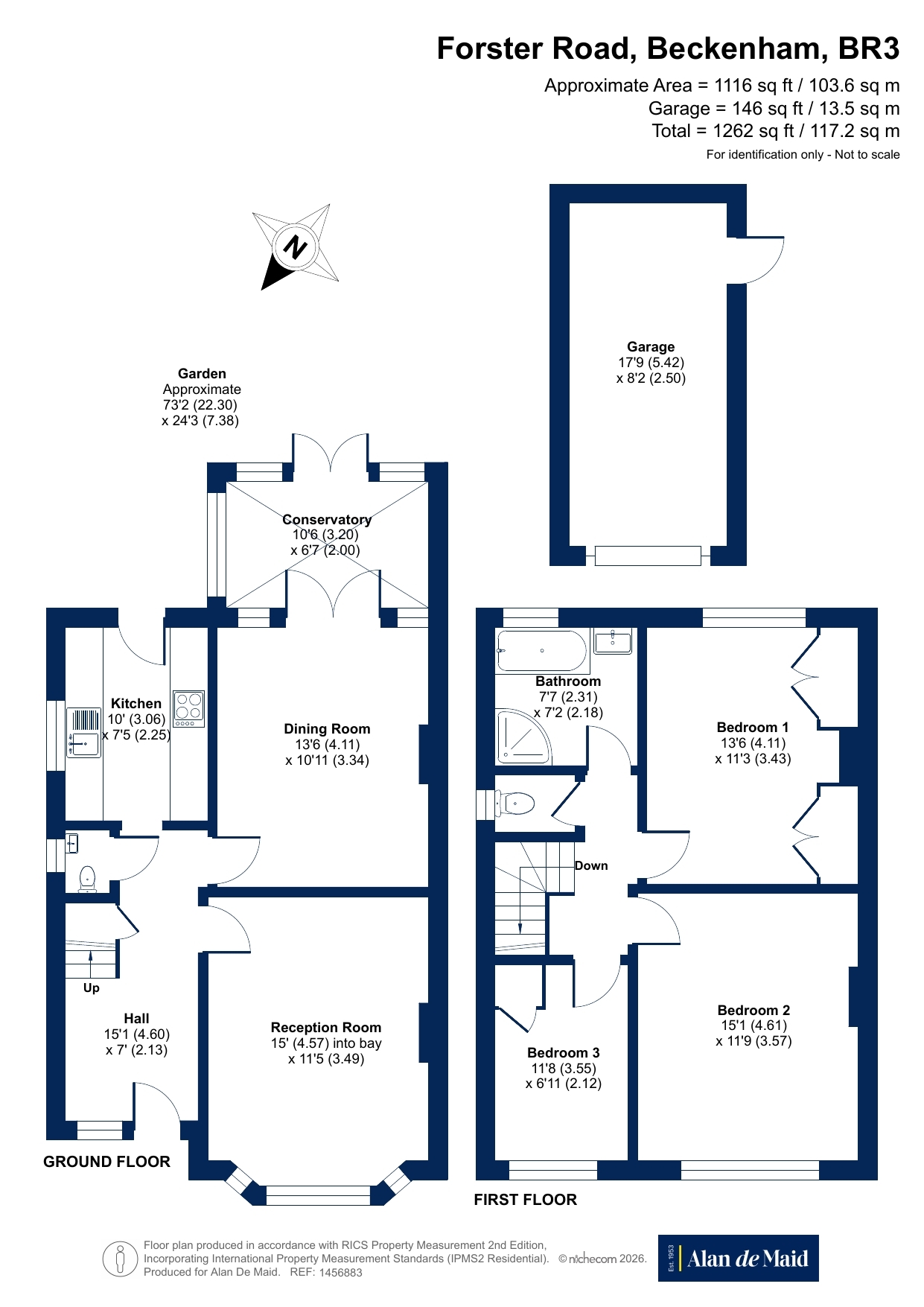 95, Forster Road, Beckenham floorplan