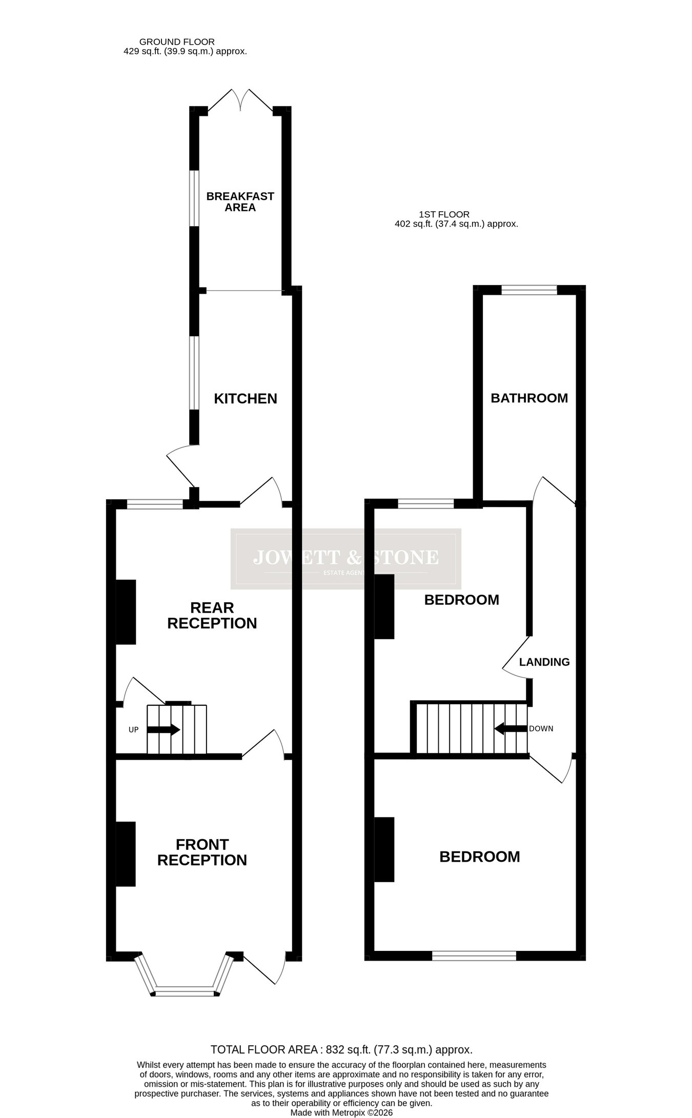 46, Healey Street, Wigston floorplan