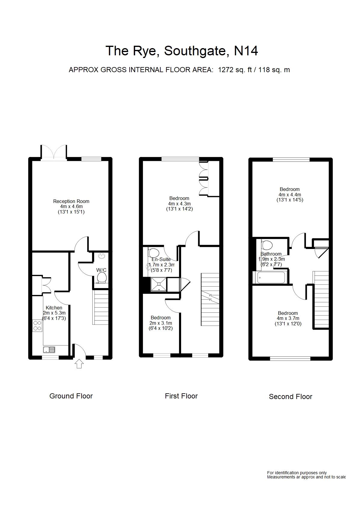 4 Bedrooms Terraced house for sale in The Rye, London N14