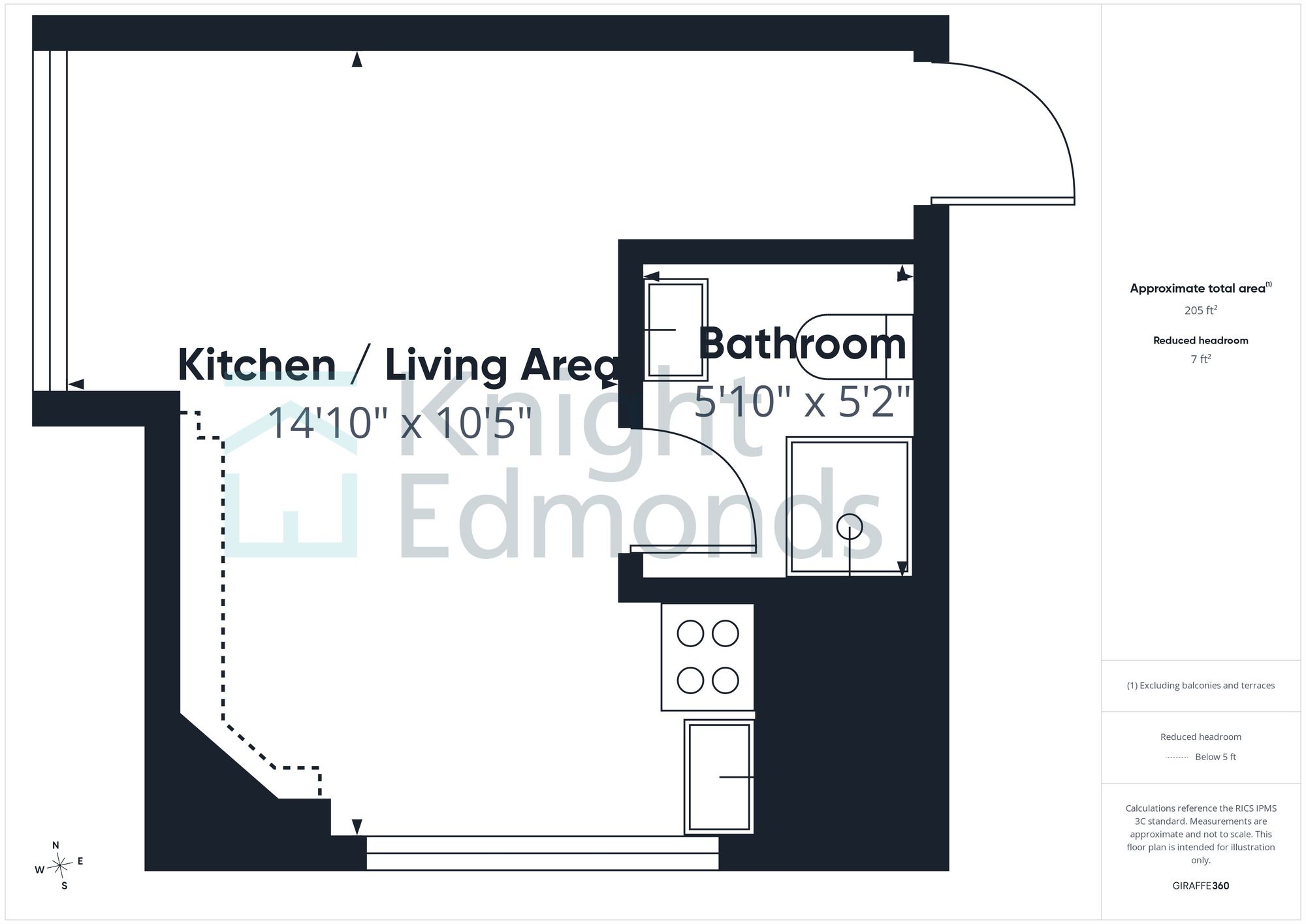 Flat 34, Coronet House, Maidstone floorplan