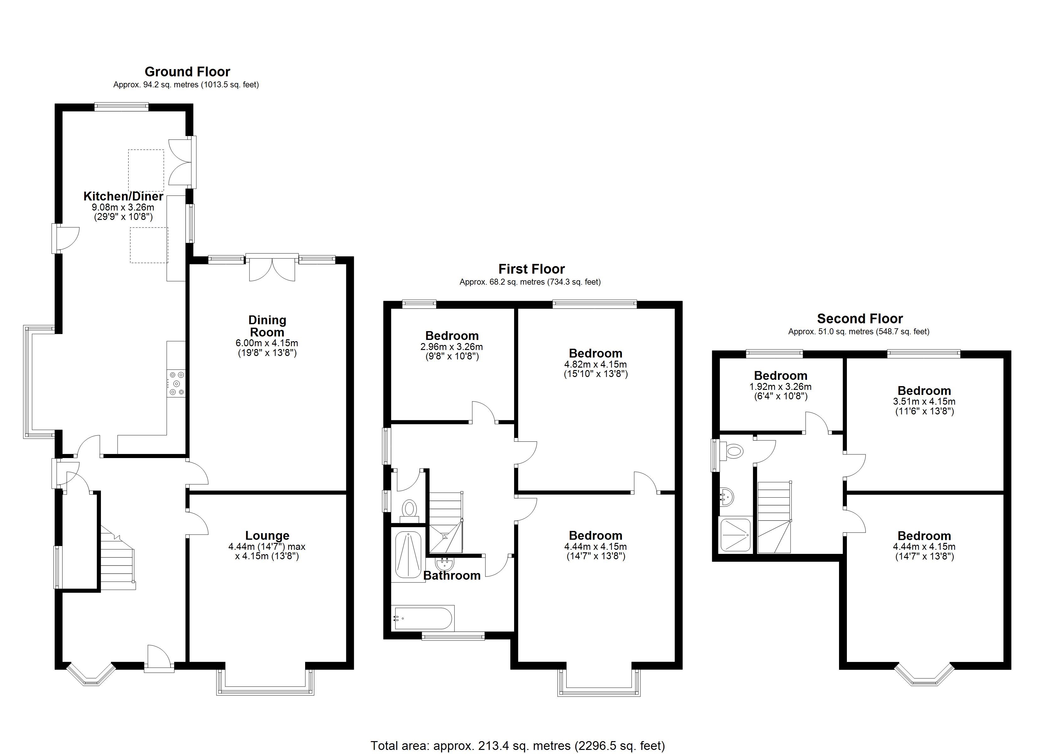 Green Road, Olton, Solihull B92, 6 bedroom semidetached house