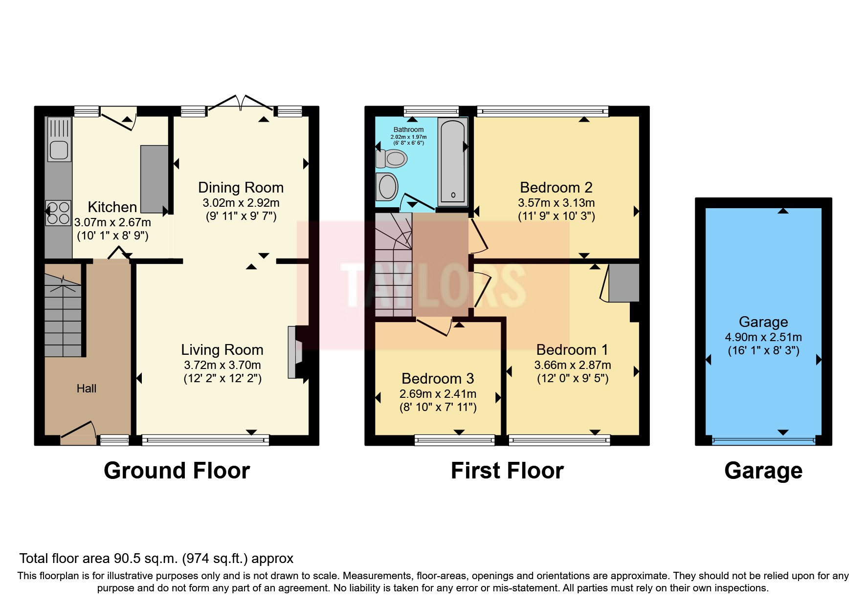 Hall Way, Cotton End, Bedford, Bedfordshire MK45, 3 bedroom terraced