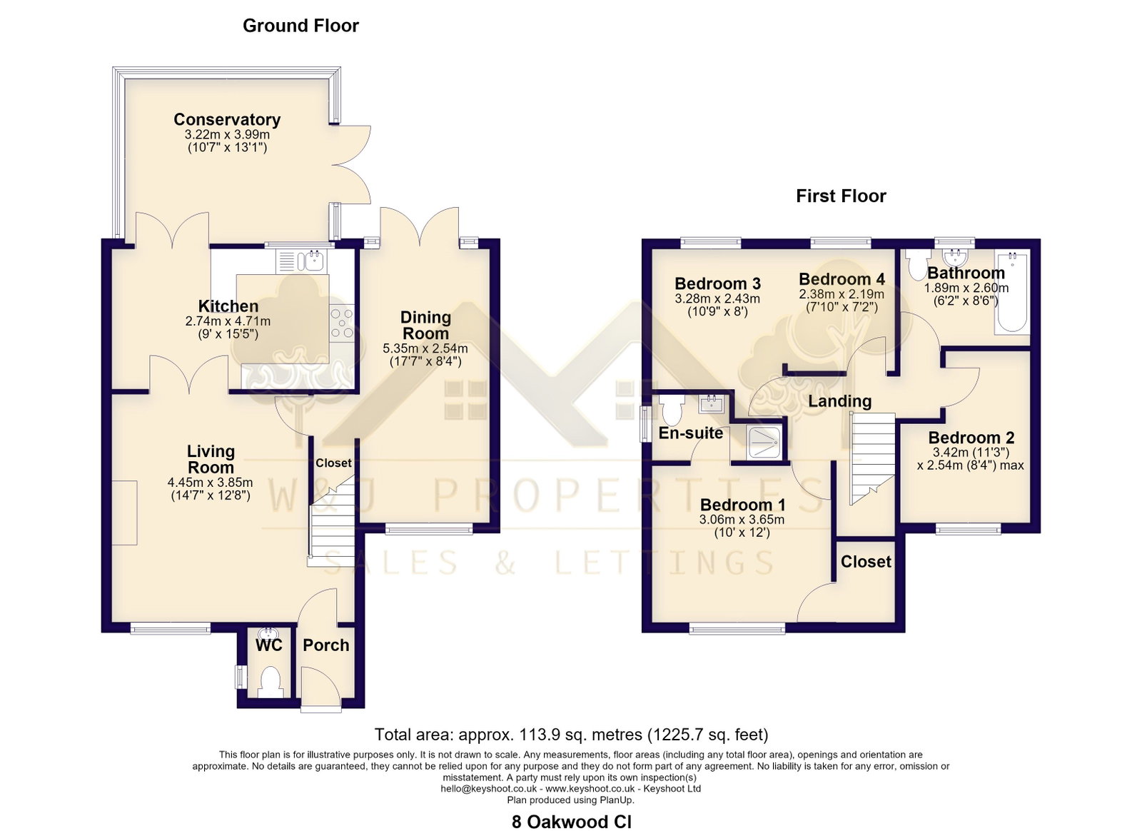8, Oakwood Close, Darwen floorplan