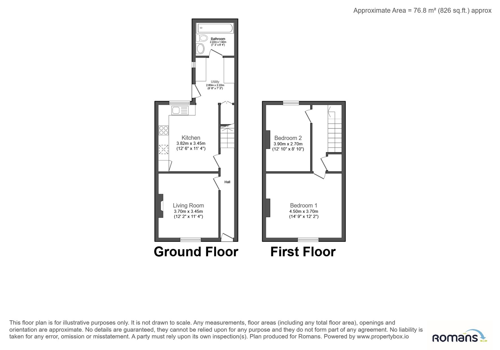 128, Hanham Road, Gloucestershire floorplan