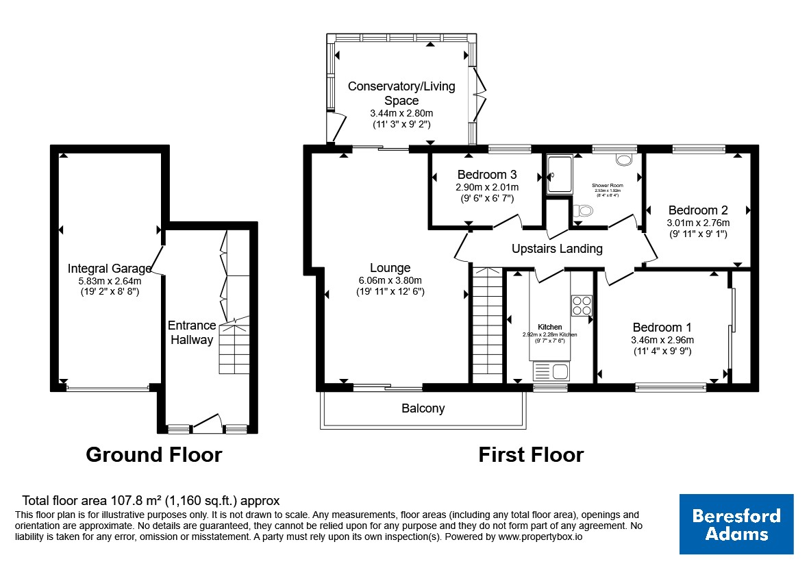8, Hazelwood Close, Conwy floorplan