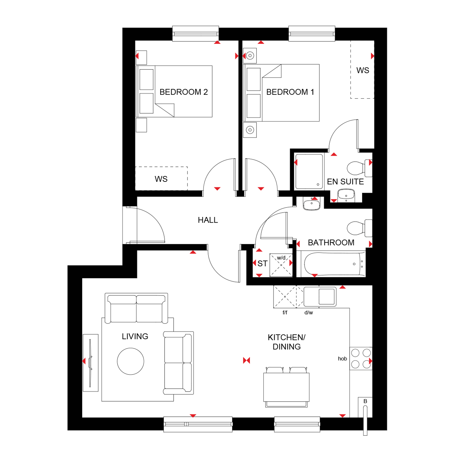 H7353158, 160 Mill Drive, Bucksburn, Aberdeen floorplan