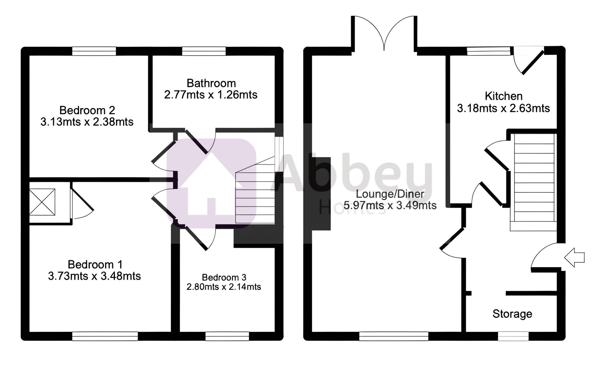 84 Swannington Road, Leicester floorplan