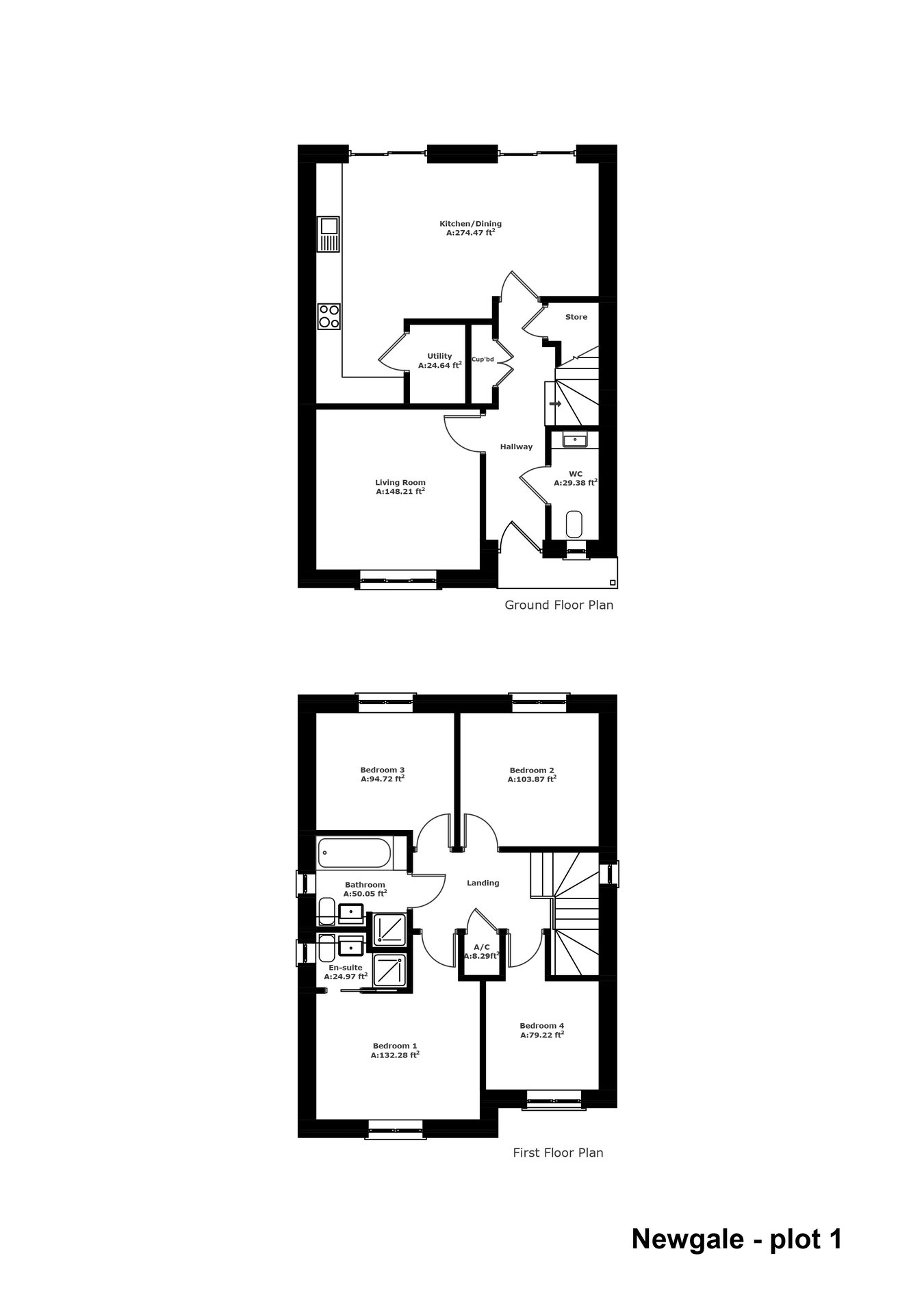 Plot 1 - Swn Y Mor, Roch floorplan
