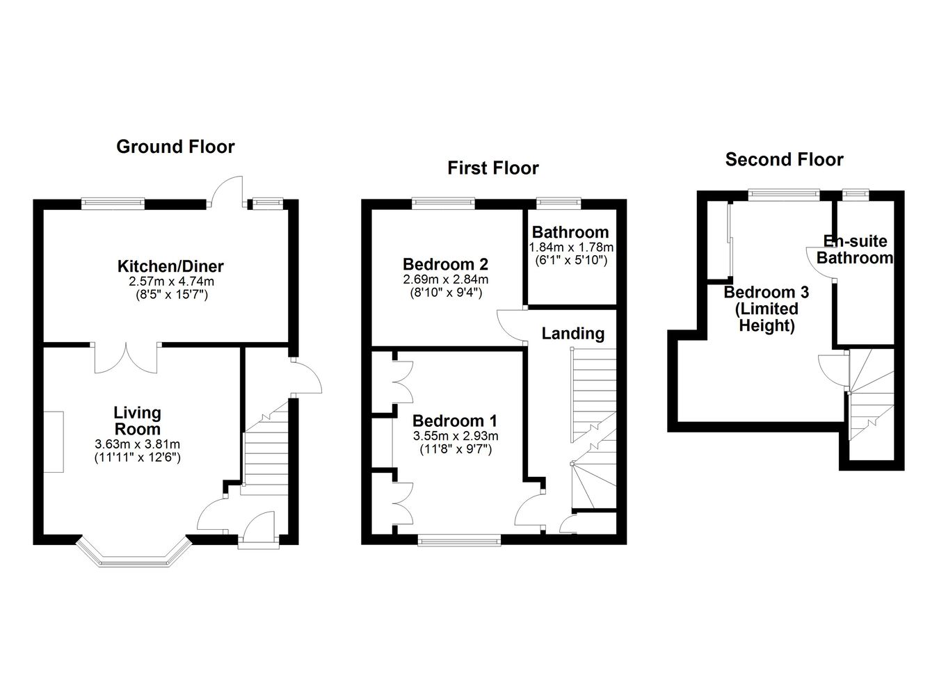 189, Rowley Lane, Huddersfield floorplan