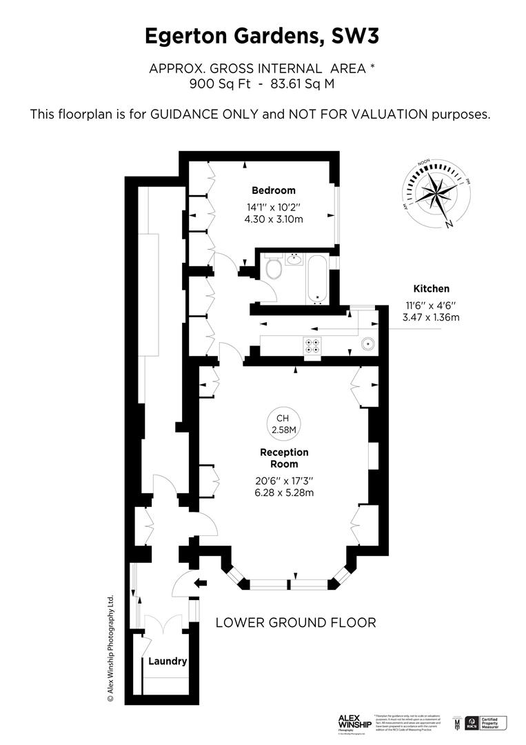 Flat A, 31, Egerton Gardens, London floorplan