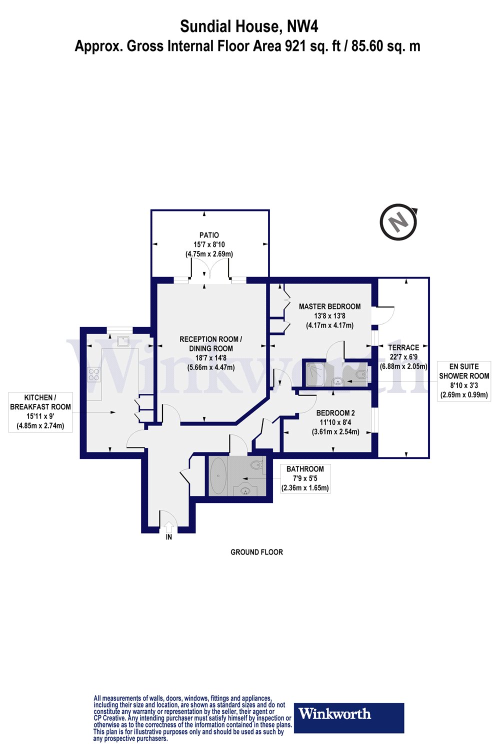 Sundial House, 97 Finchley Lane, London NW4, 2 bedroom flat for sale