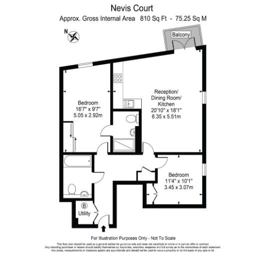9, Nevis Court, Edgware floorplan