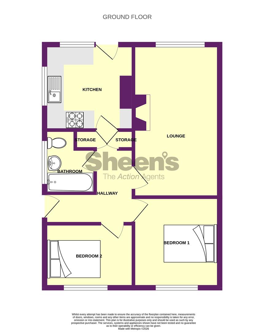 12, Bonham Close, Great Clacton floorplan