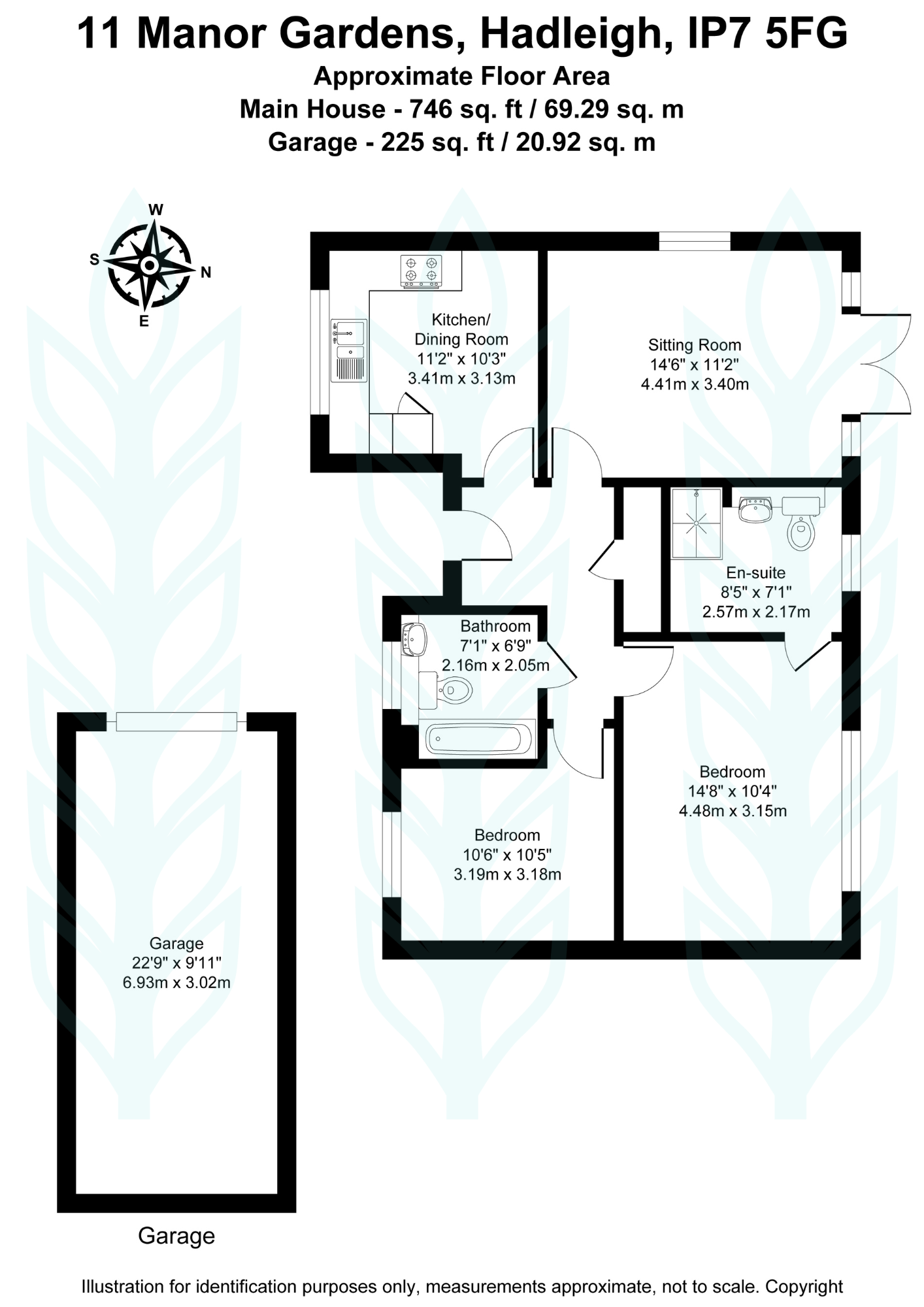 11, Manor Gardens, Hadleigh floorplan