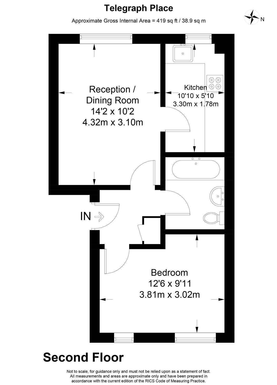 1 Bedrooms Flat to rent in Telegraph Place, London E14