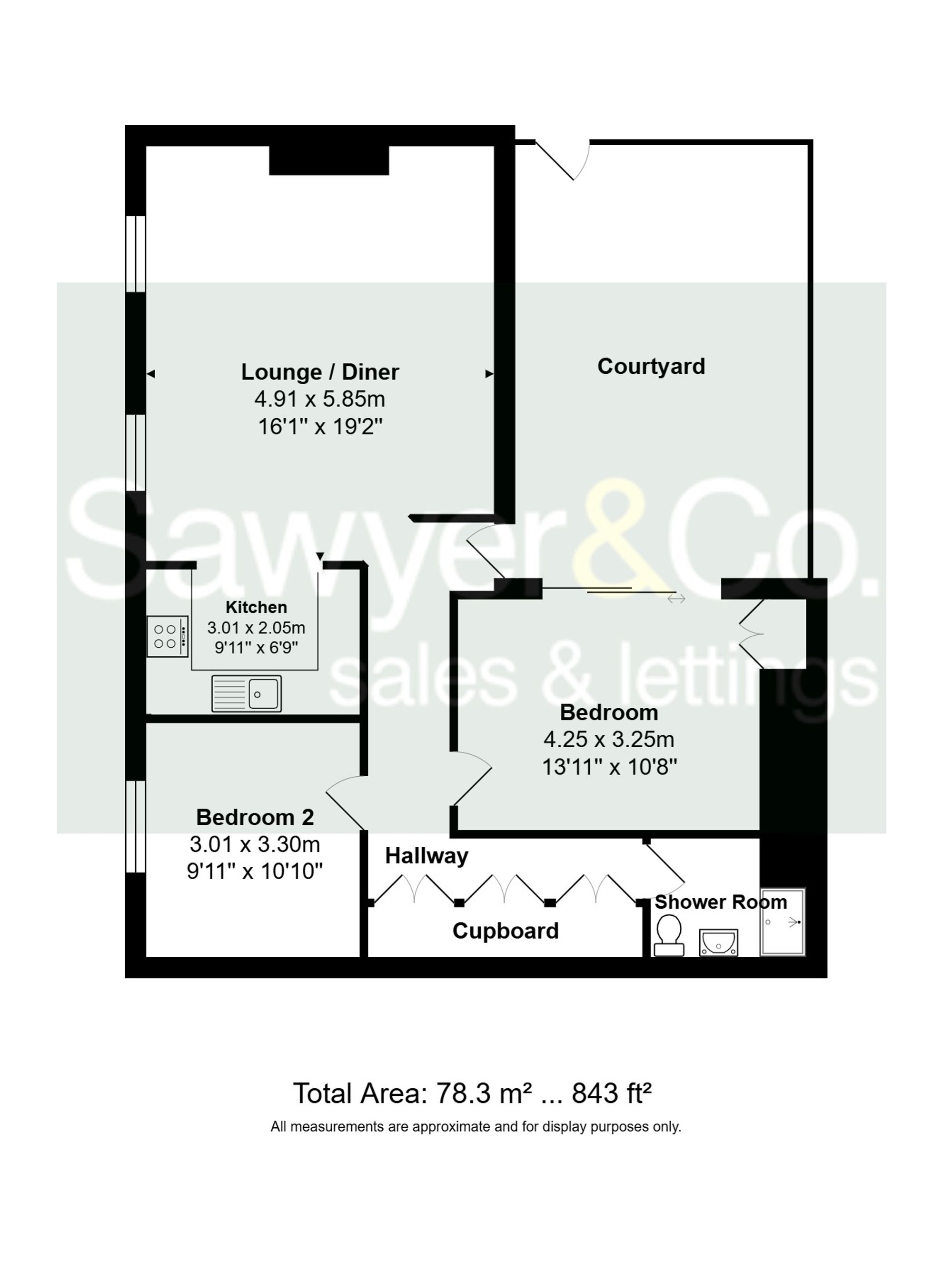 Flat 2, Wootten House, Brighton floorplan