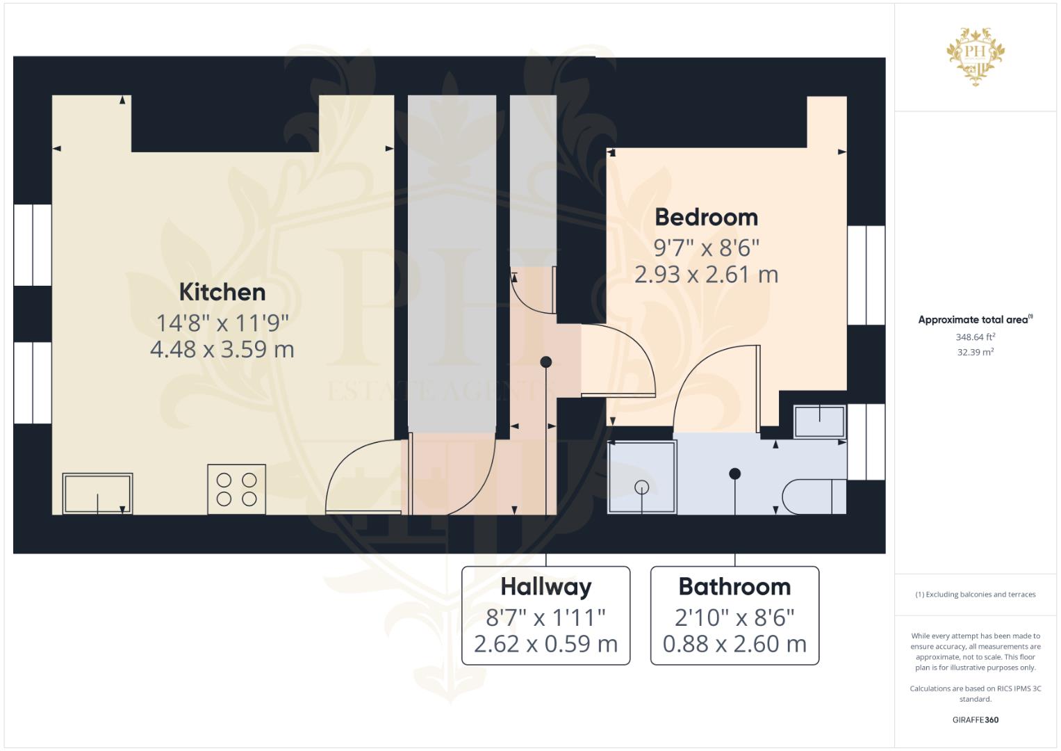 24, Flat 2, Dovecot Street, Stockton-on-tees floorplan