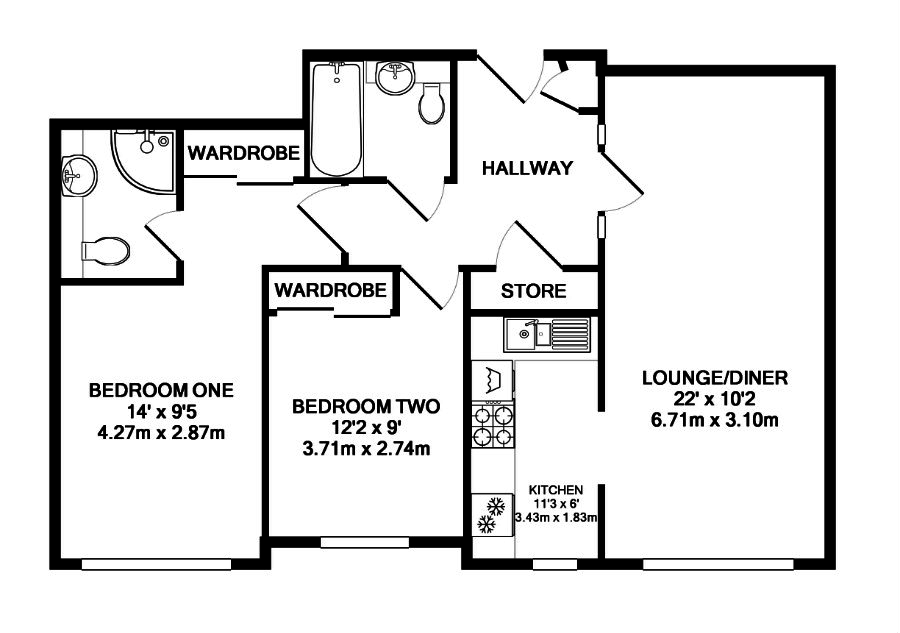2 Bedrooms Flat for sale in Eagles View, Livingston EH54