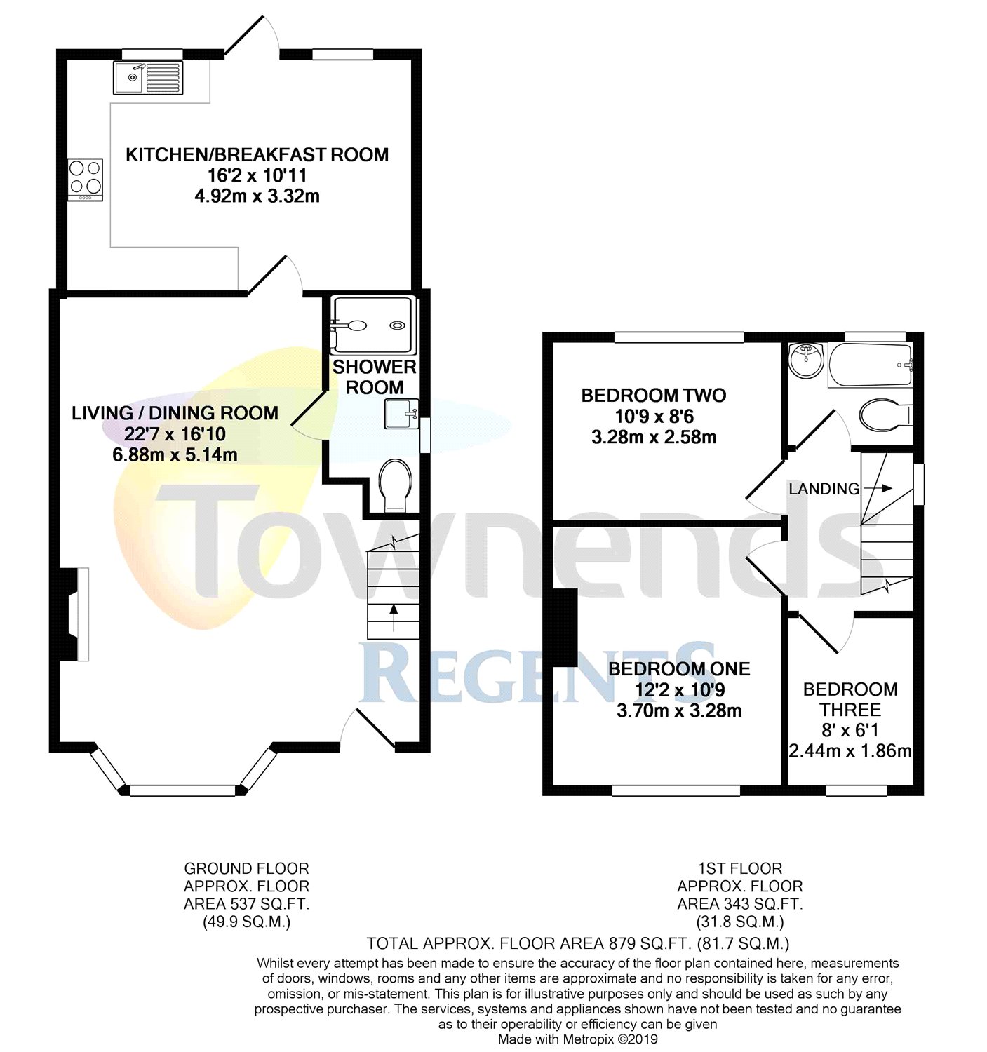 3 Bedrooms Semi-detached house for sale in Tennyson Road, Addlestone, Surrey KT15