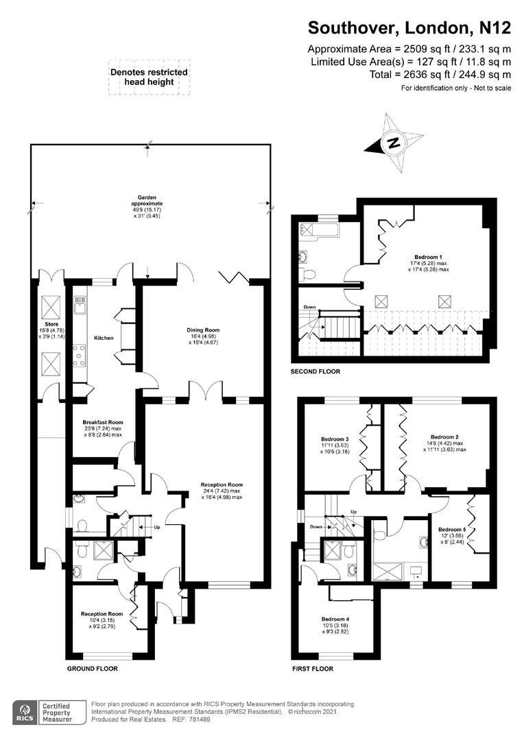 20, Southover, Woodside Park floorplan
