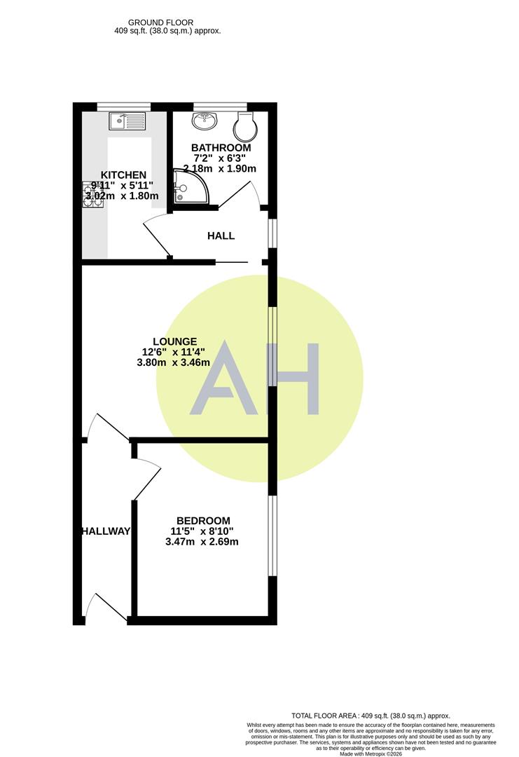 Ashton Court, Apartment 3, Moss Lane, Sale floorplan