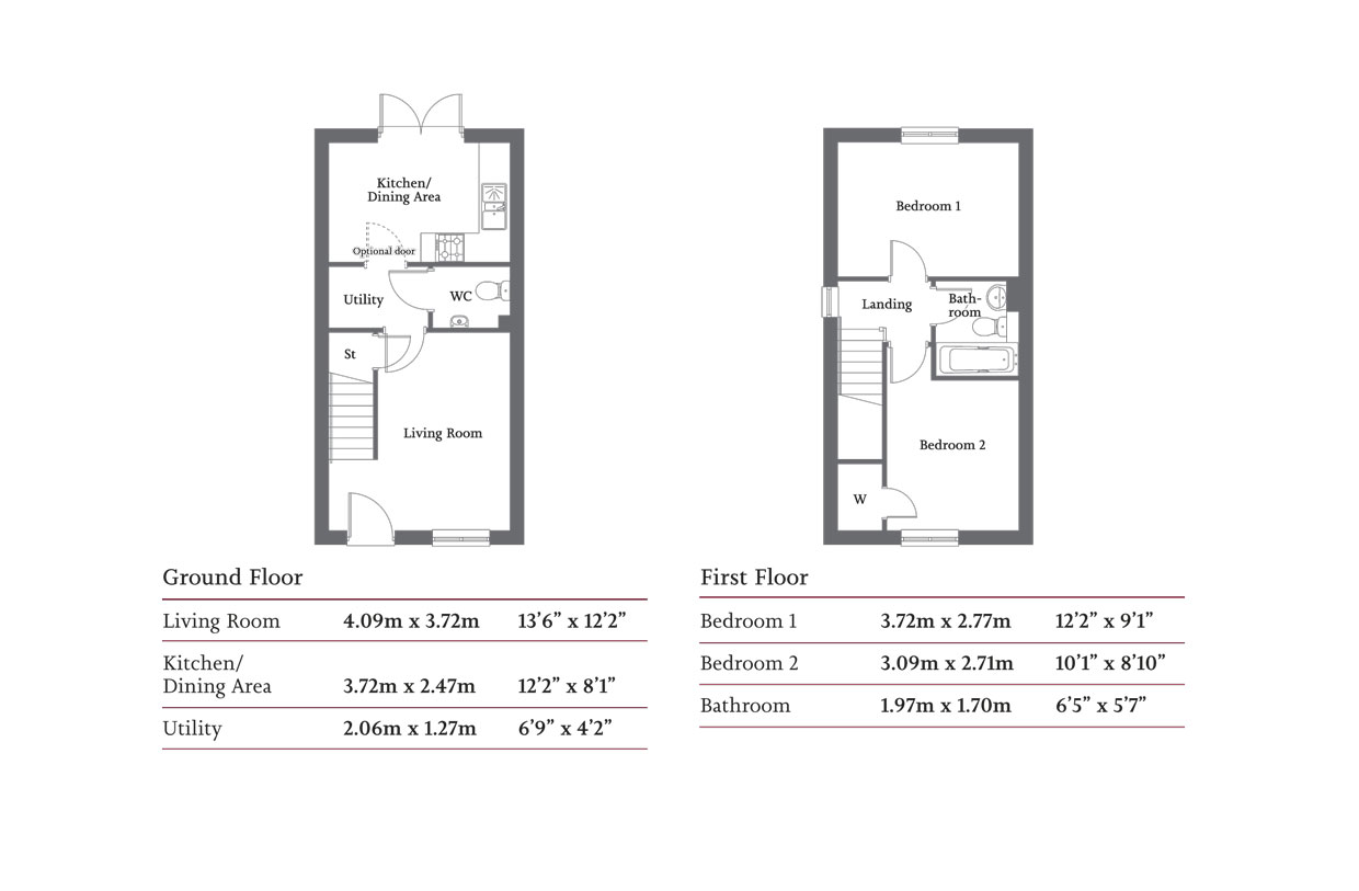 Off Blyth Way, Laceby DN37, 2 bedroom semidetached house for sale