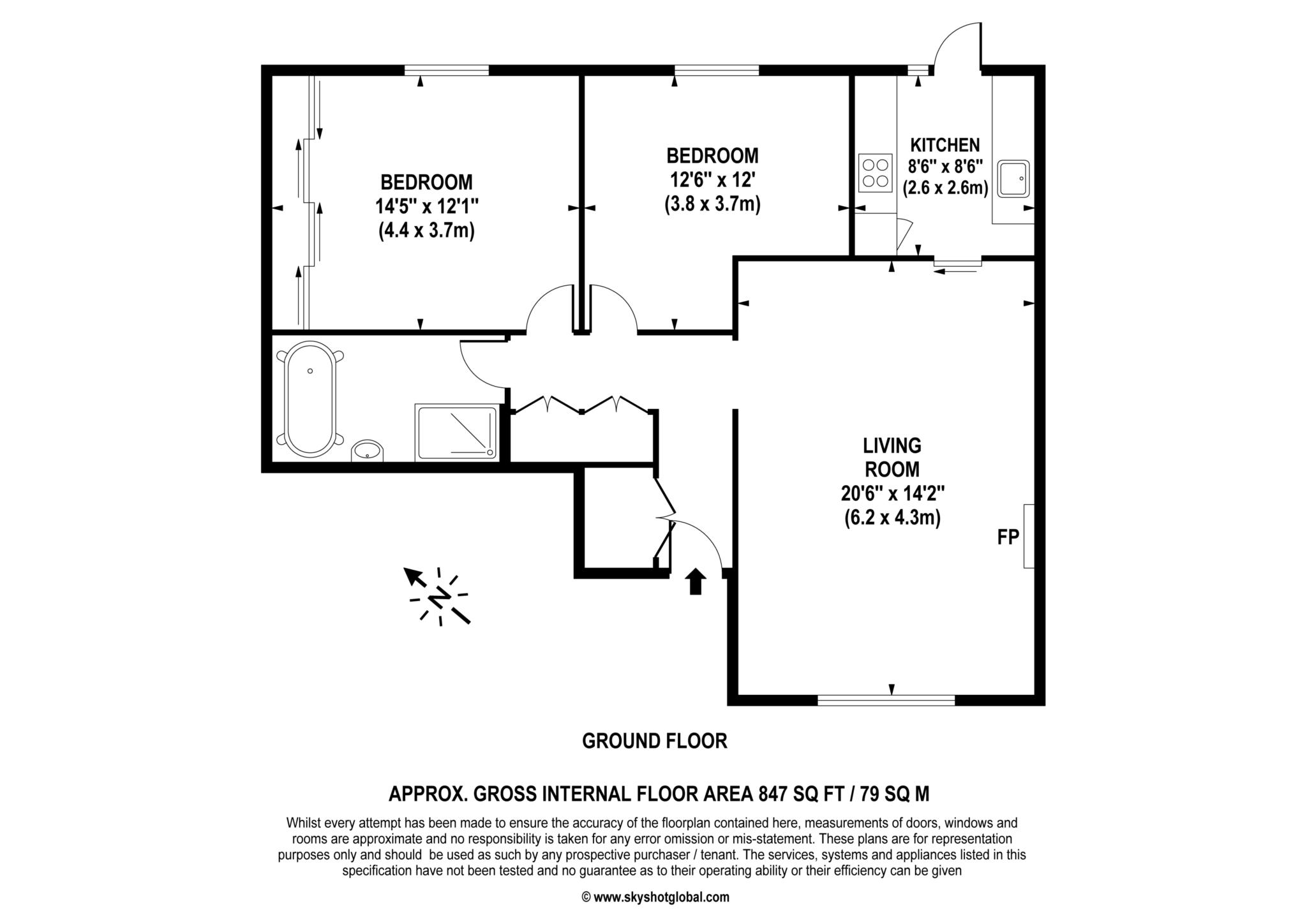 35, Heathside Court, Tadworth floorplan