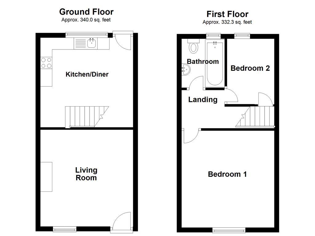 98, Hudrake, Rossendale floorplan