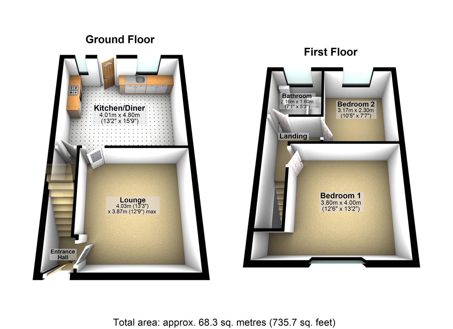 12, Prospect Terrace, Leeds floorplan