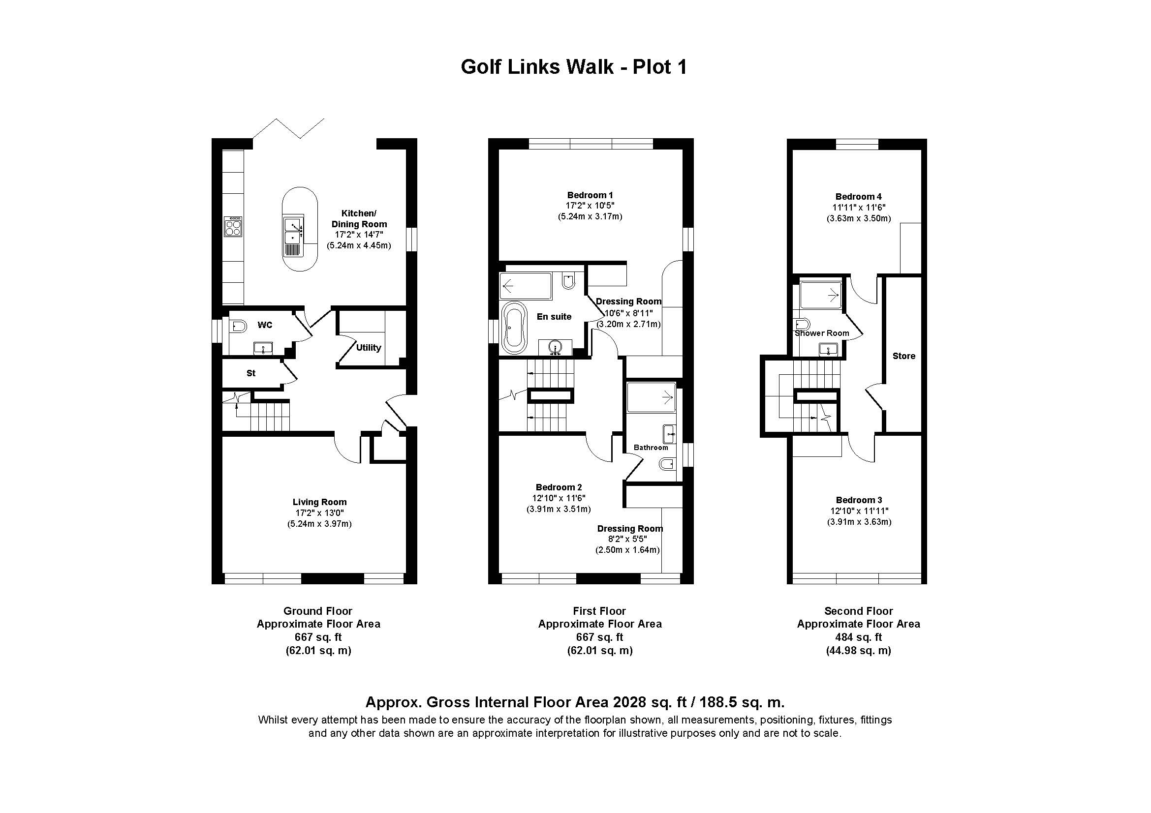 Plot  1, Golf Links Walk, 442, Ringwood Road, Dorset floorplan
