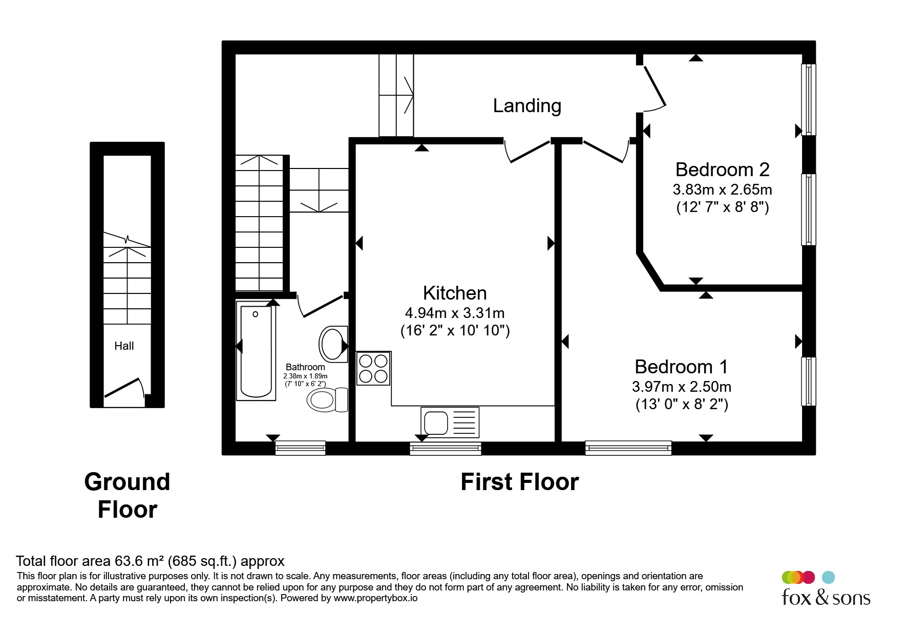 Flat 3, 18, Pelham Road, Seaford floorplan