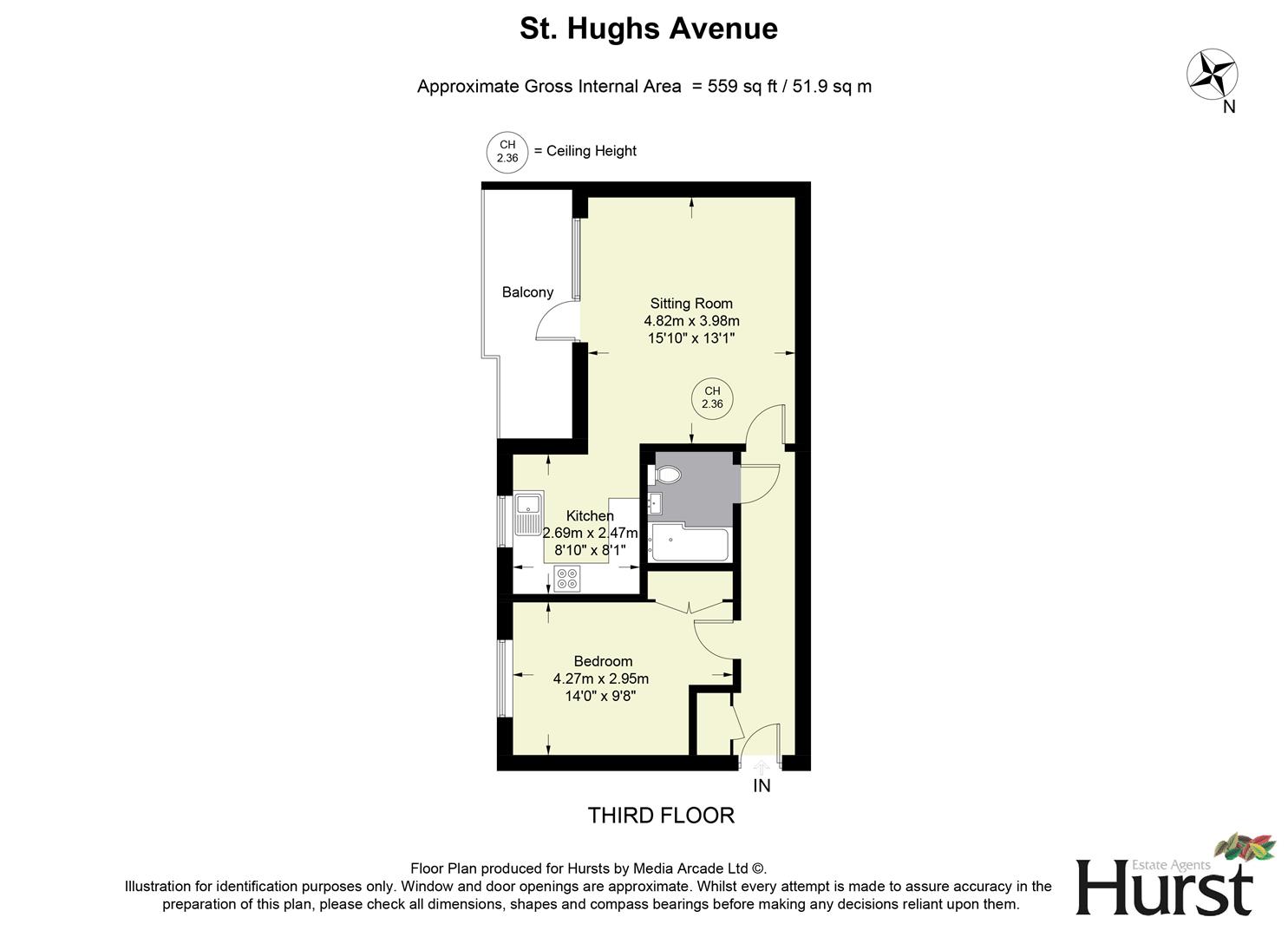 117, St. Hughs Avenue, High Wycombe floorplan