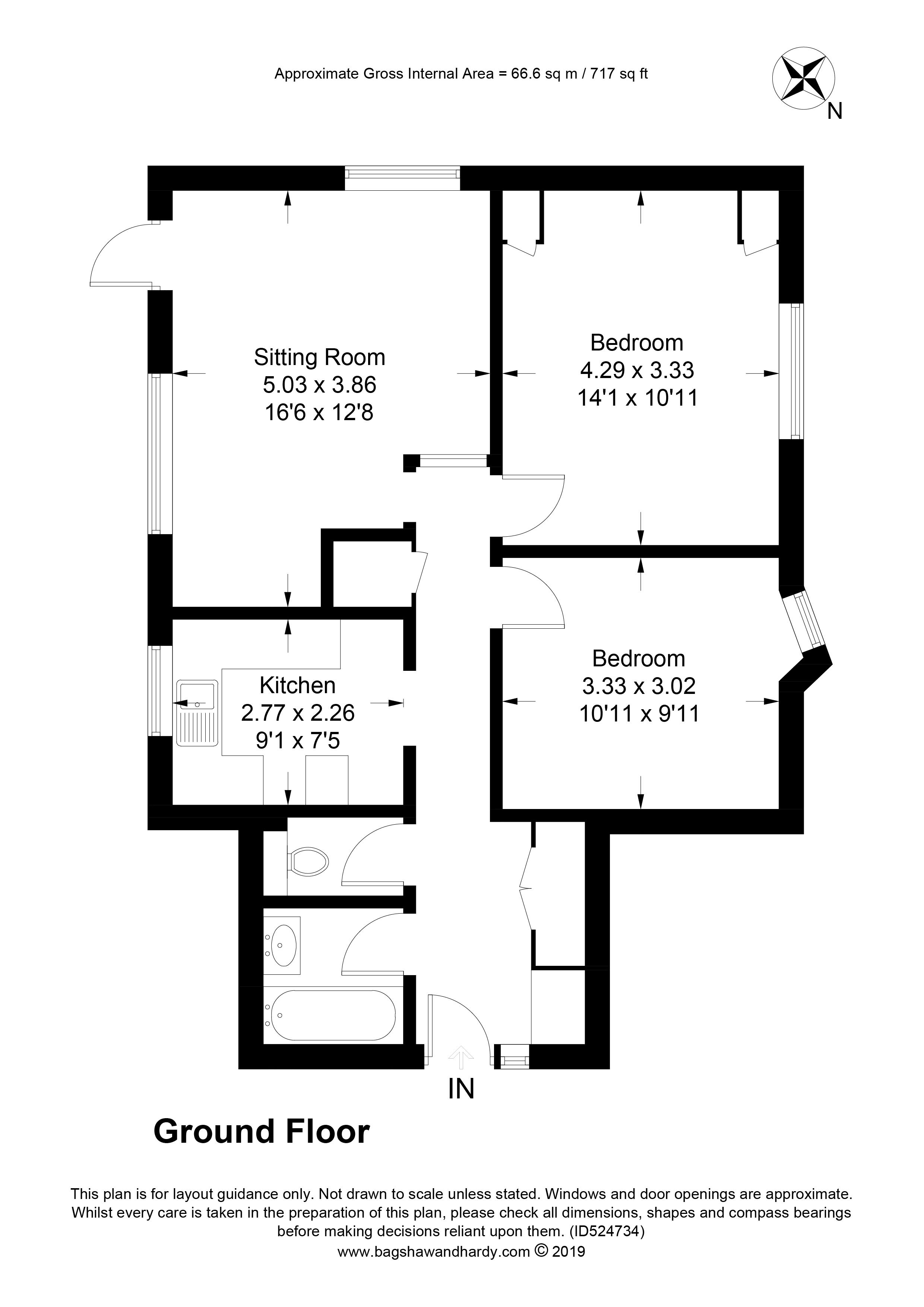 2 Bedrooms Flat for sale in Bramley Hyrst, Bramley Hill, South Croydon CR2