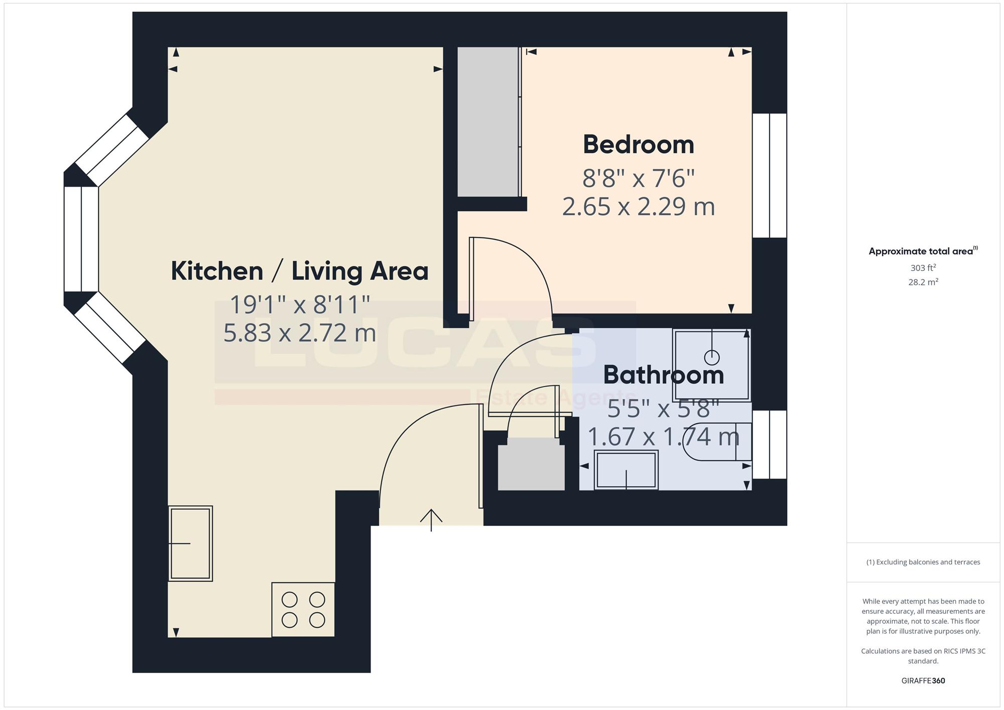 51, Llys Adda, Bangor floorplan