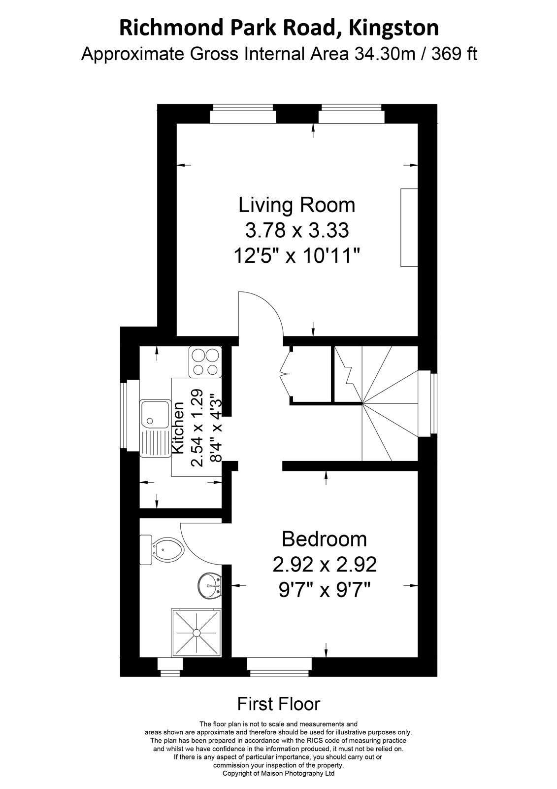 1 Bedrooms Flat to rent in Richmond Park Road, Kingston Upon Thames KT2